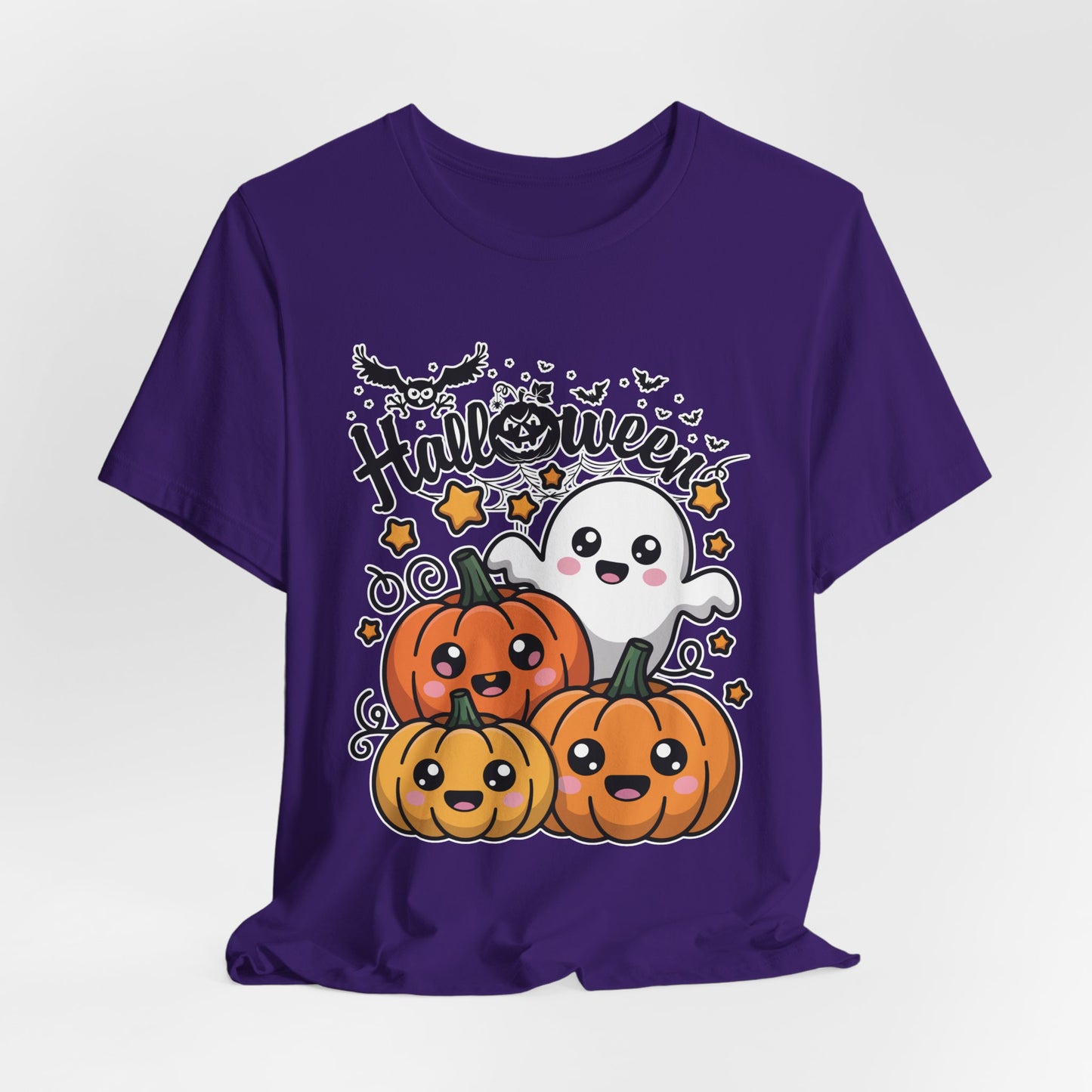 Cute Ghost and Pumpkins Halloween Tee | Pumpkin Trio Shirt