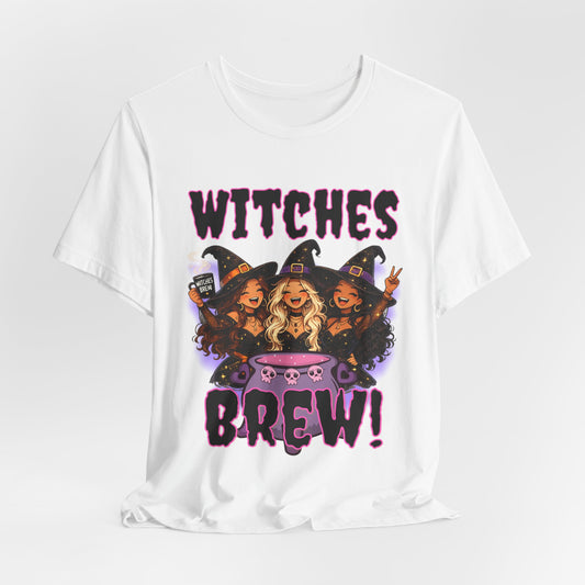 Witches Brew Tee | Three Witches Cauldron Halloween Shirt