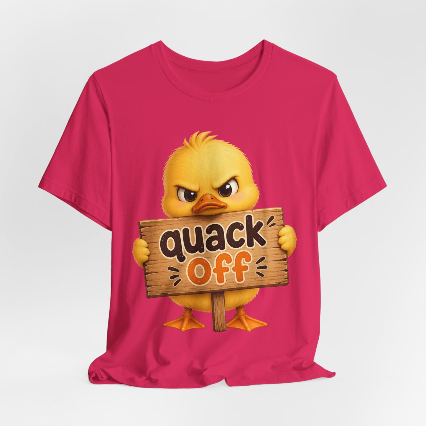 Sunflower Porch Co — Cute Angry Chick 'Quack Off' Graphic Tee