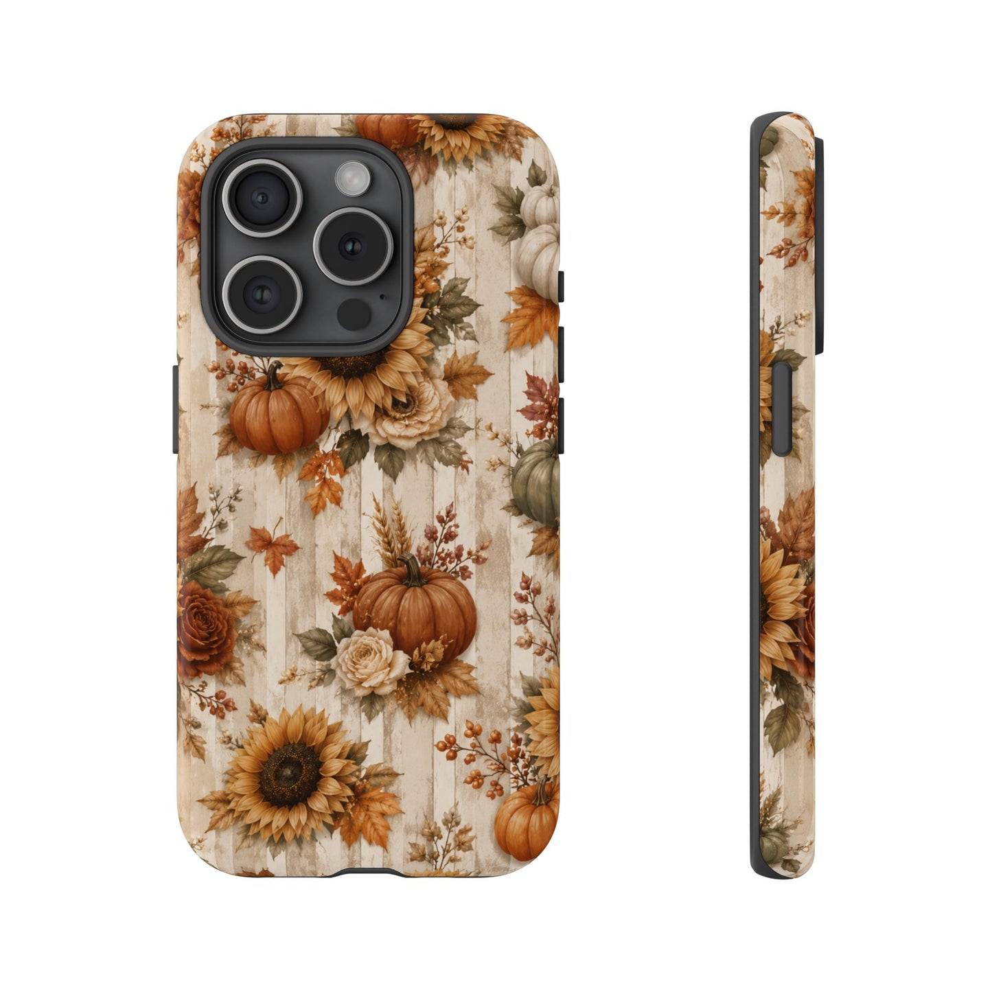 Sunflower Porch Co Autumn Sunflowers and Pumpkins Phone Case | Tough Case