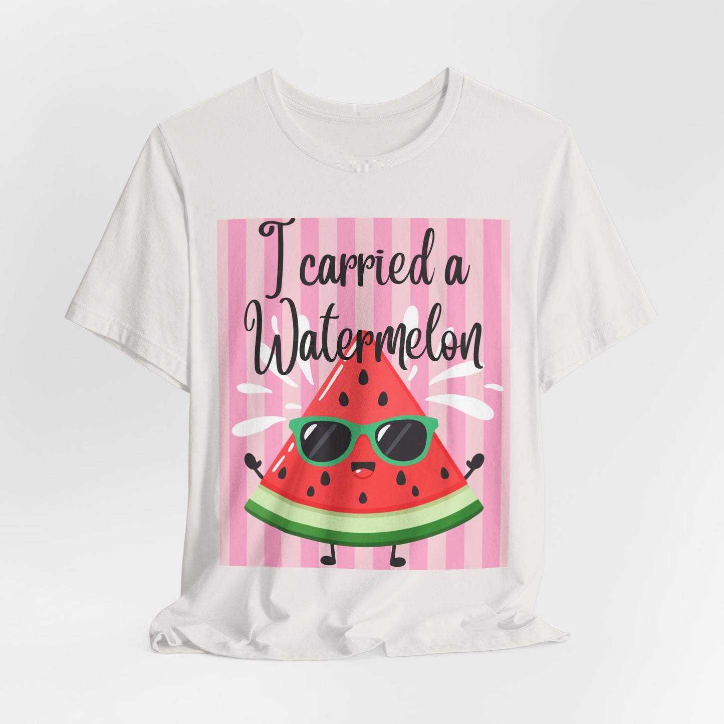 SunflowerPorchCo I Carried a Watermelon T-Shirt | Cute Sunglasses Slice Summer Shirt