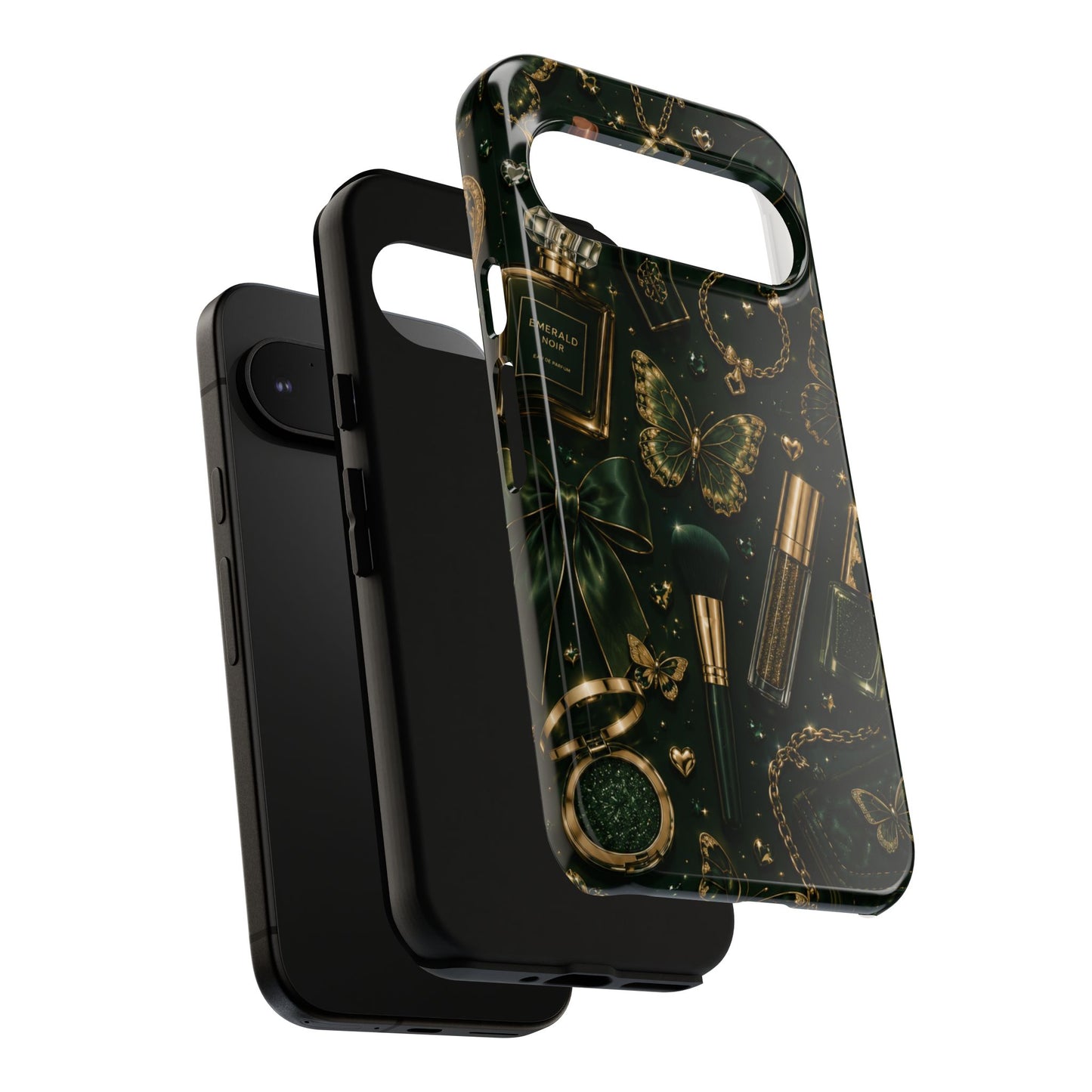 Sunflower Porch Co Vintage Gold Makeup Pattern Phone Case | Tough Case
