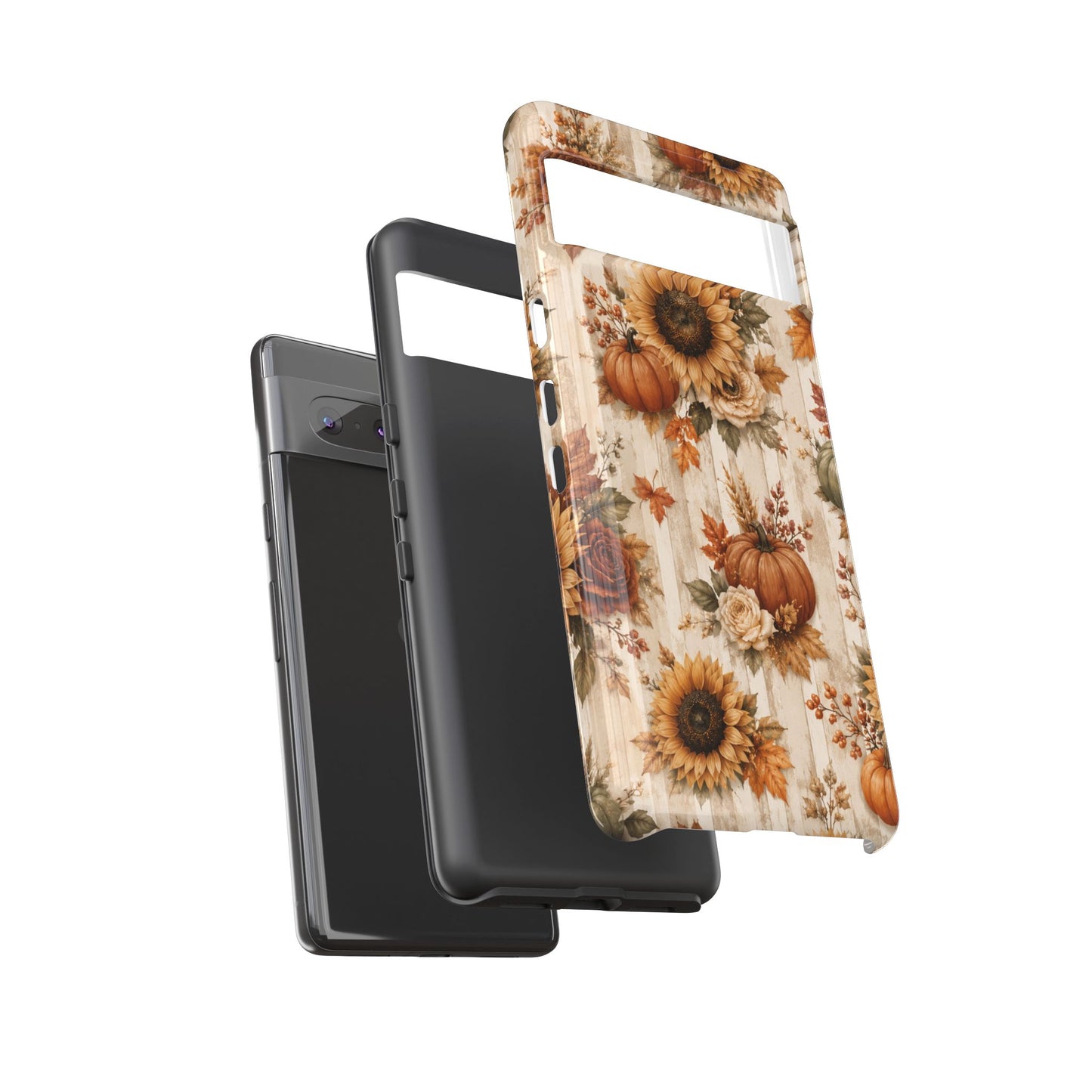 Sunflower Porch Co Autumn Sunflowers and Pumpkins Phone Case | Tough Case
