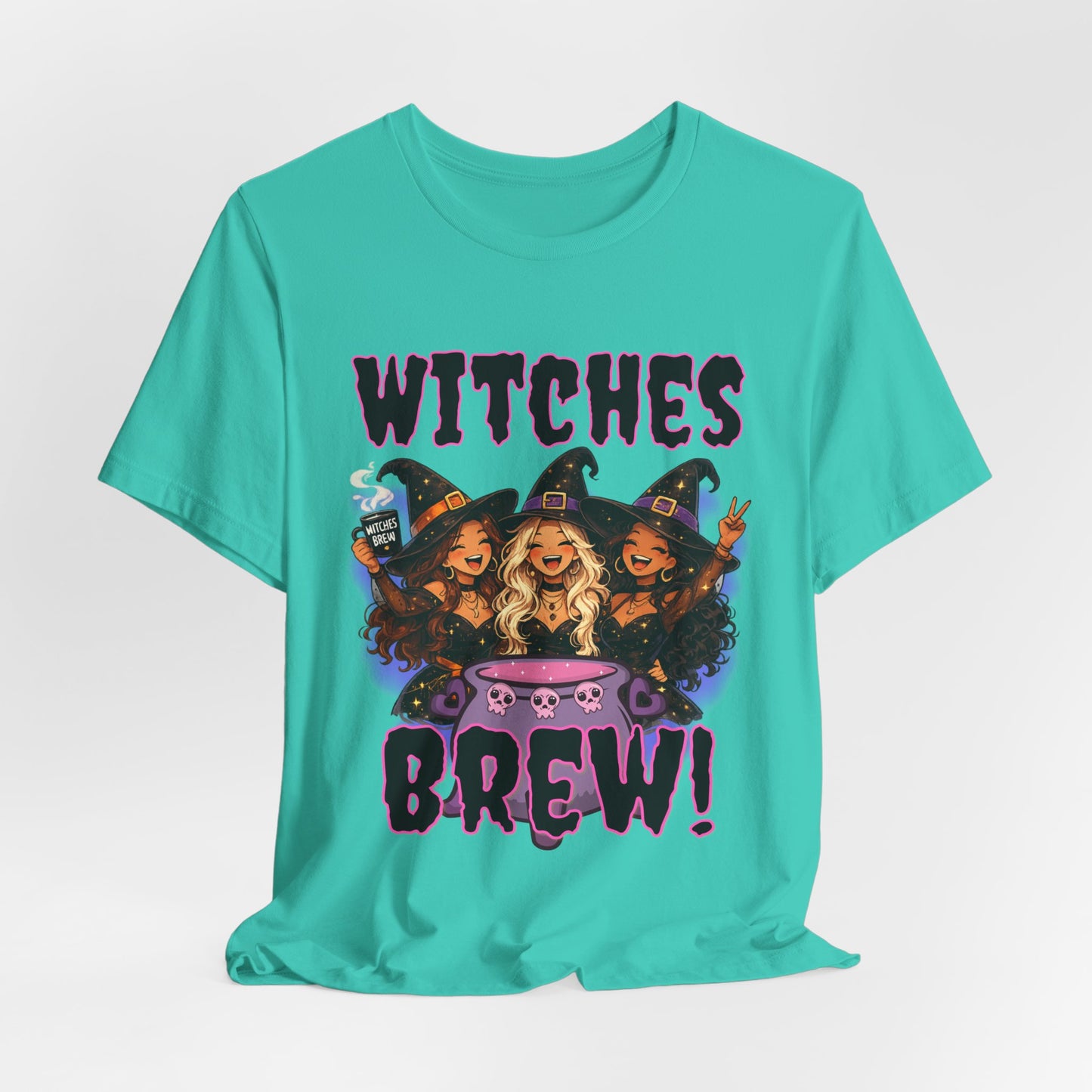 Witches Brew Tee | Three Witches Cauldron Halloween Shirt