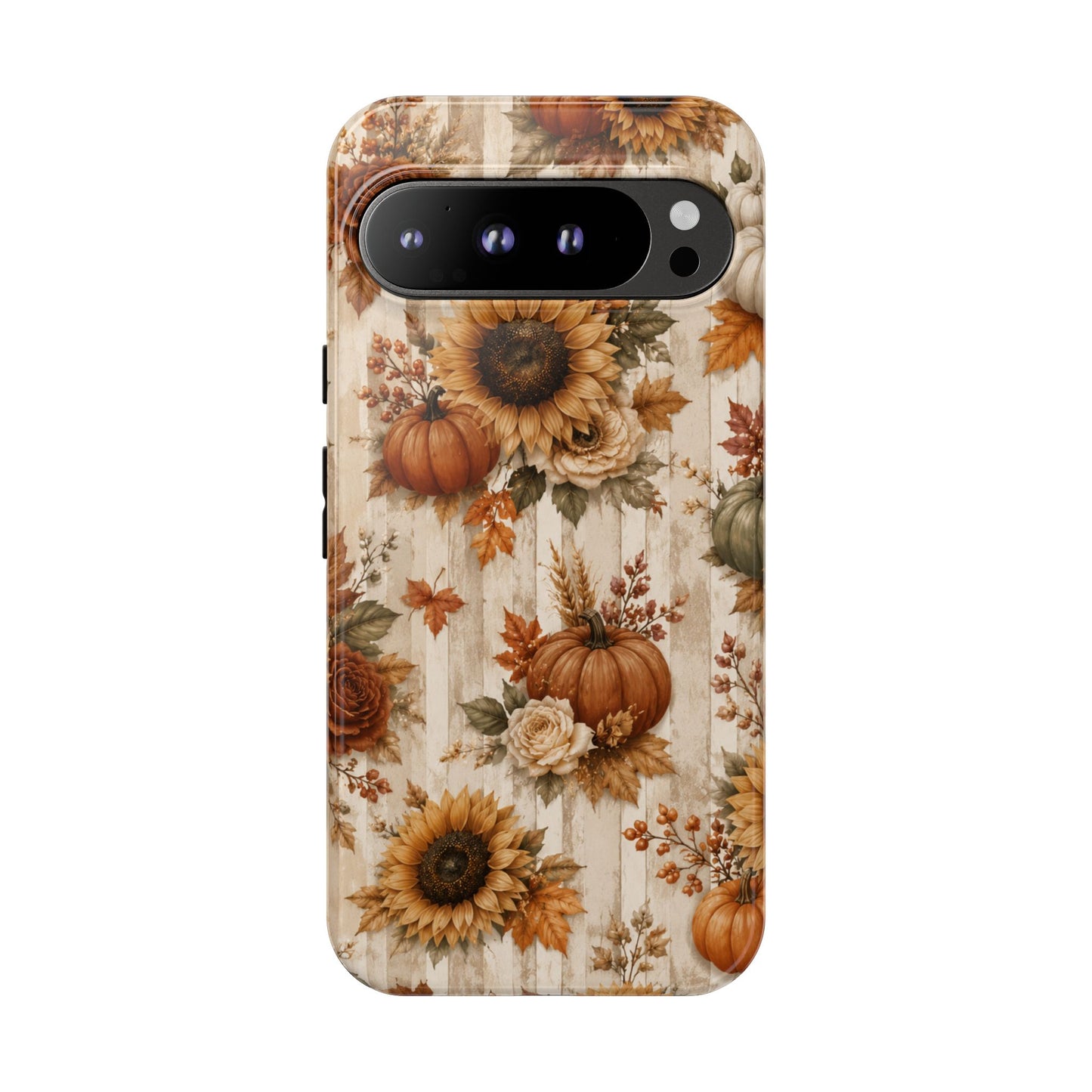 Sunflower Porch Co Autumn Sunflowers and Pumpkins Phone Case | Tough Case