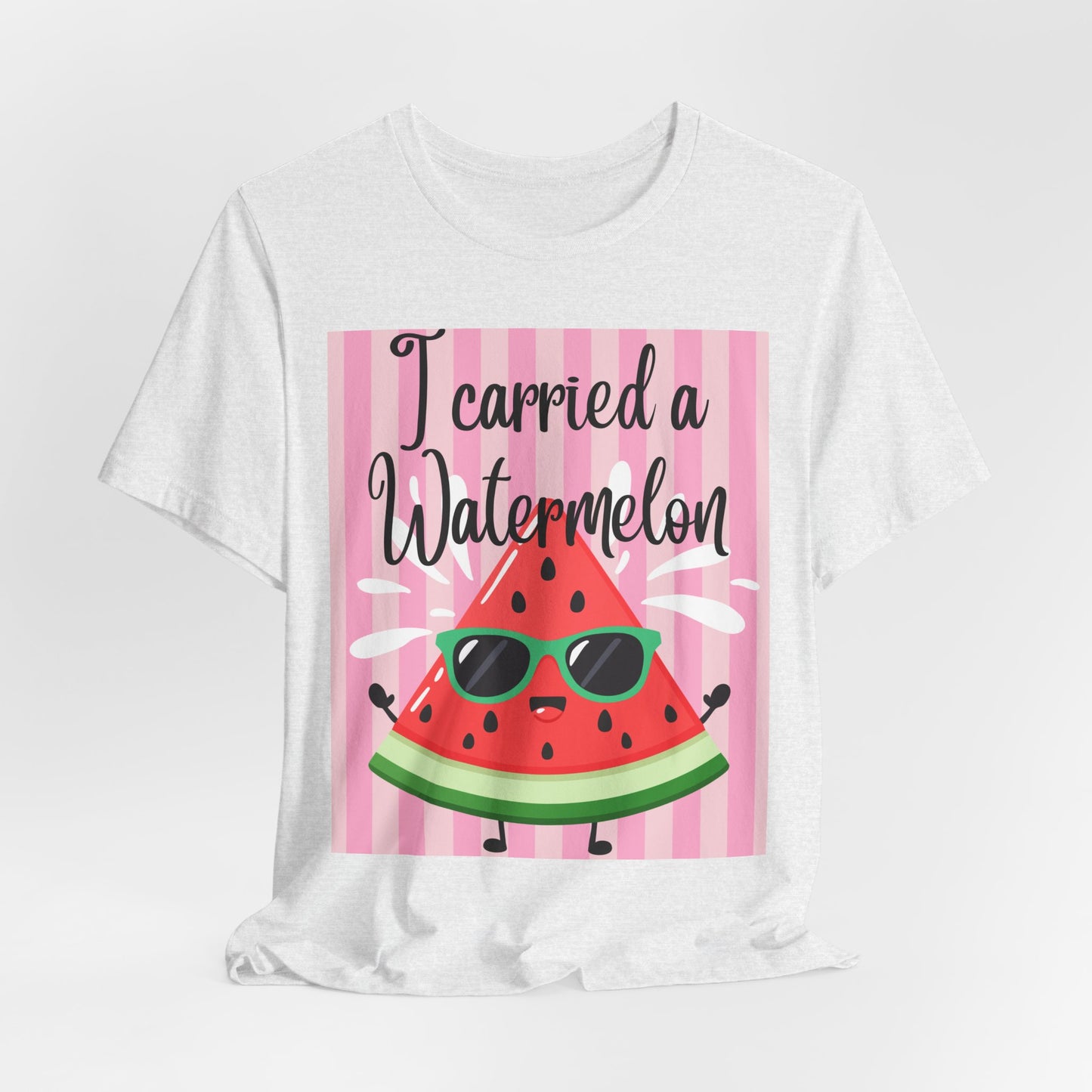 SunflowerPorchCo I Carried a Watermelon T-Shirt | Cute Sunglasses Slice Summer Shirt