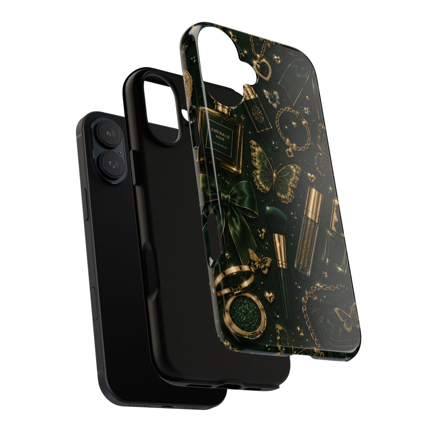 Sunflower Porch Co Vintage Gold Makeup Pattern Phone Case | Tough Case
