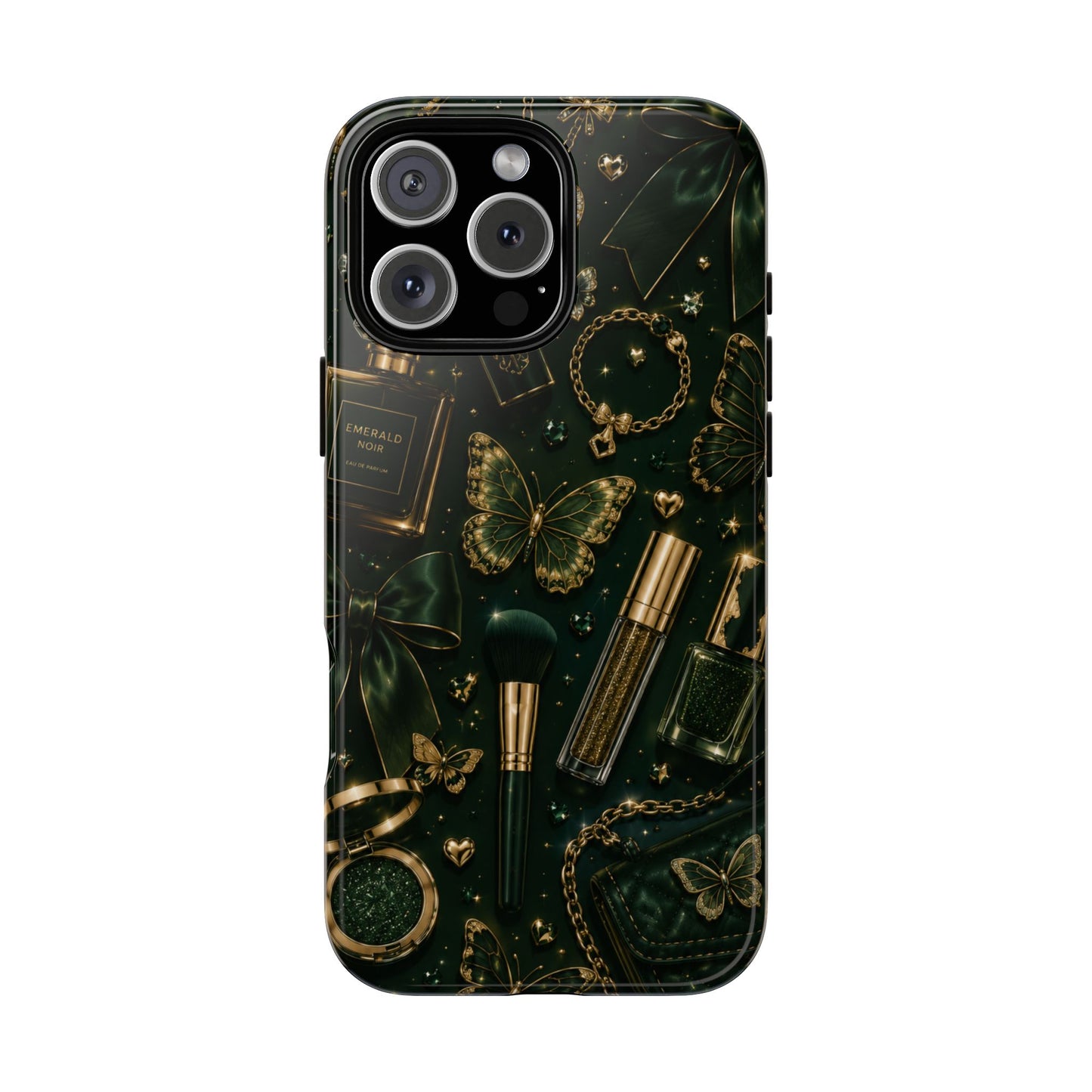 Sunflower Porch Co Vintage Gold Makeup Pattern Phone Case | Tough Case