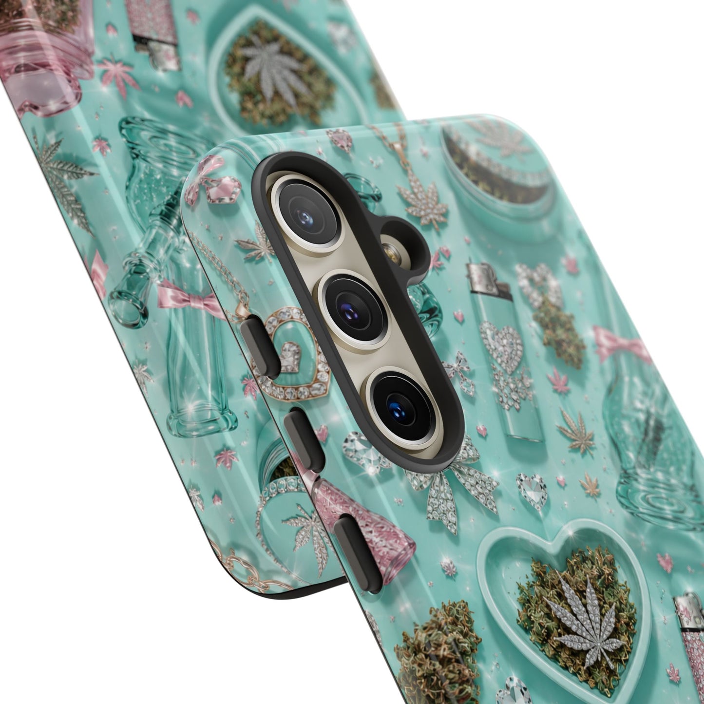 Sunflower Porch Co Mint Cannabis Pattern Phone Case | Tough Case