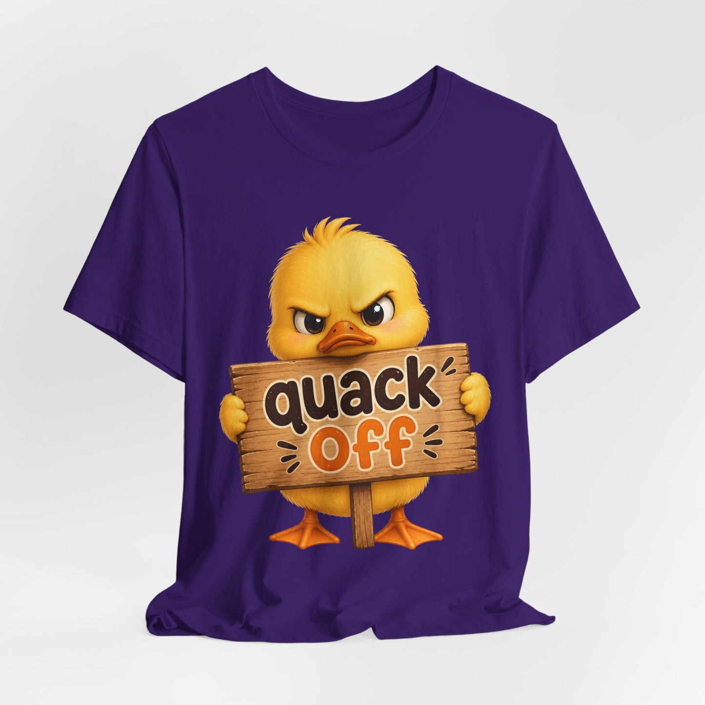 Sunflower Porch Co — Cute Angry Chick 'Quack Off' Graphic Tee