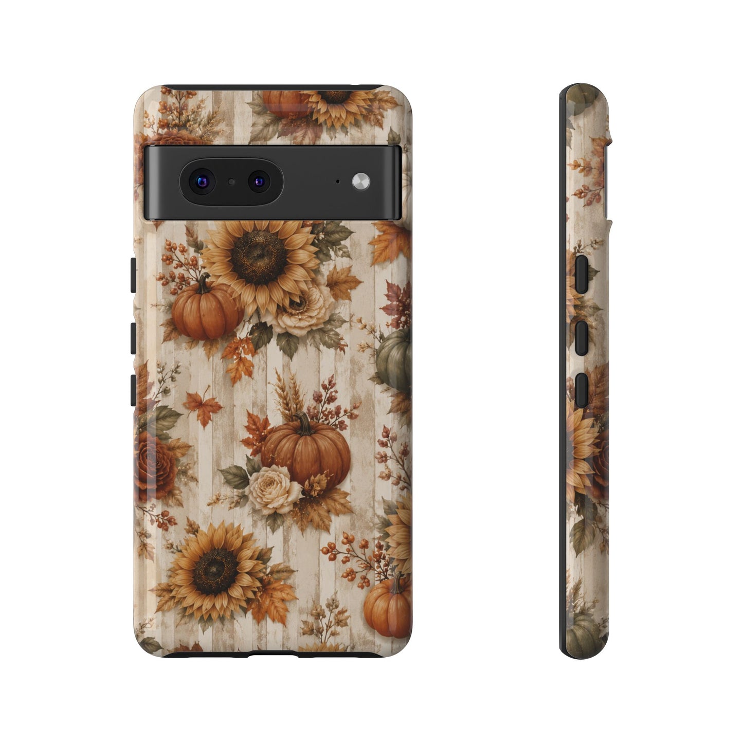 Sunflower Porch Co Autumn Sunflowers and Pumpkins Phone Case | Tough Case