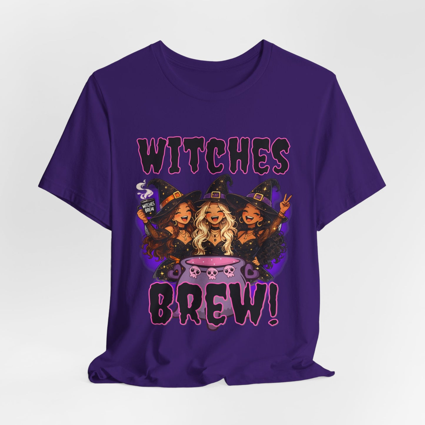 Witches Brew Tee | Three Witches Cauldron Halloween Shirt