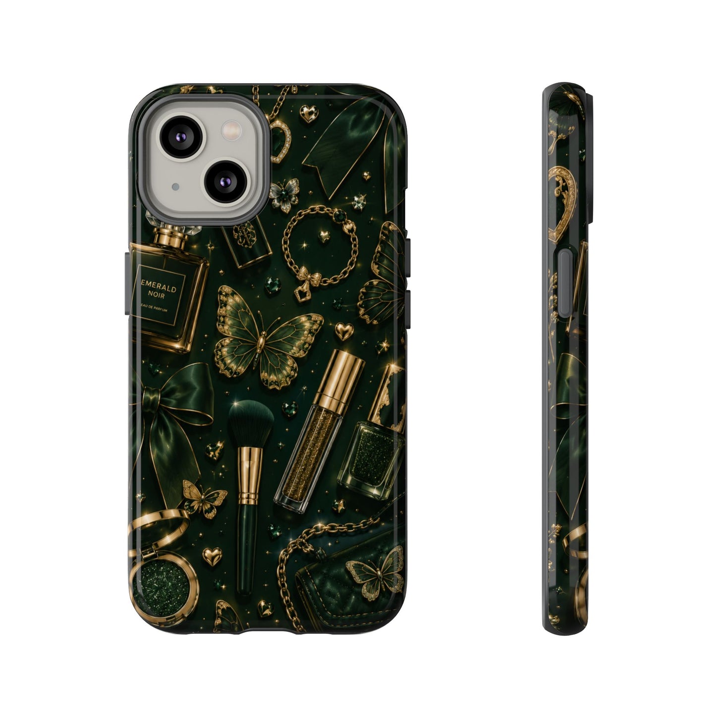 Sunflower Porch Co Vintage Gold Makeup Pattern Phone Case | Tough Case