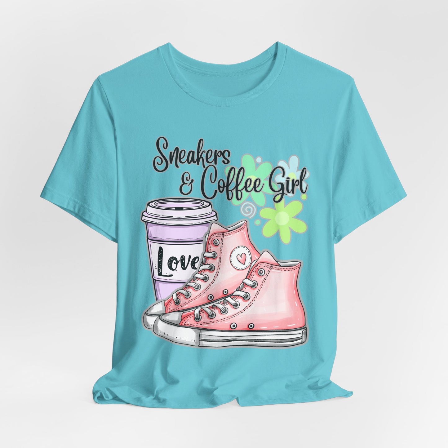 SunflowerPorchCo Sneakers & Coffee Girl