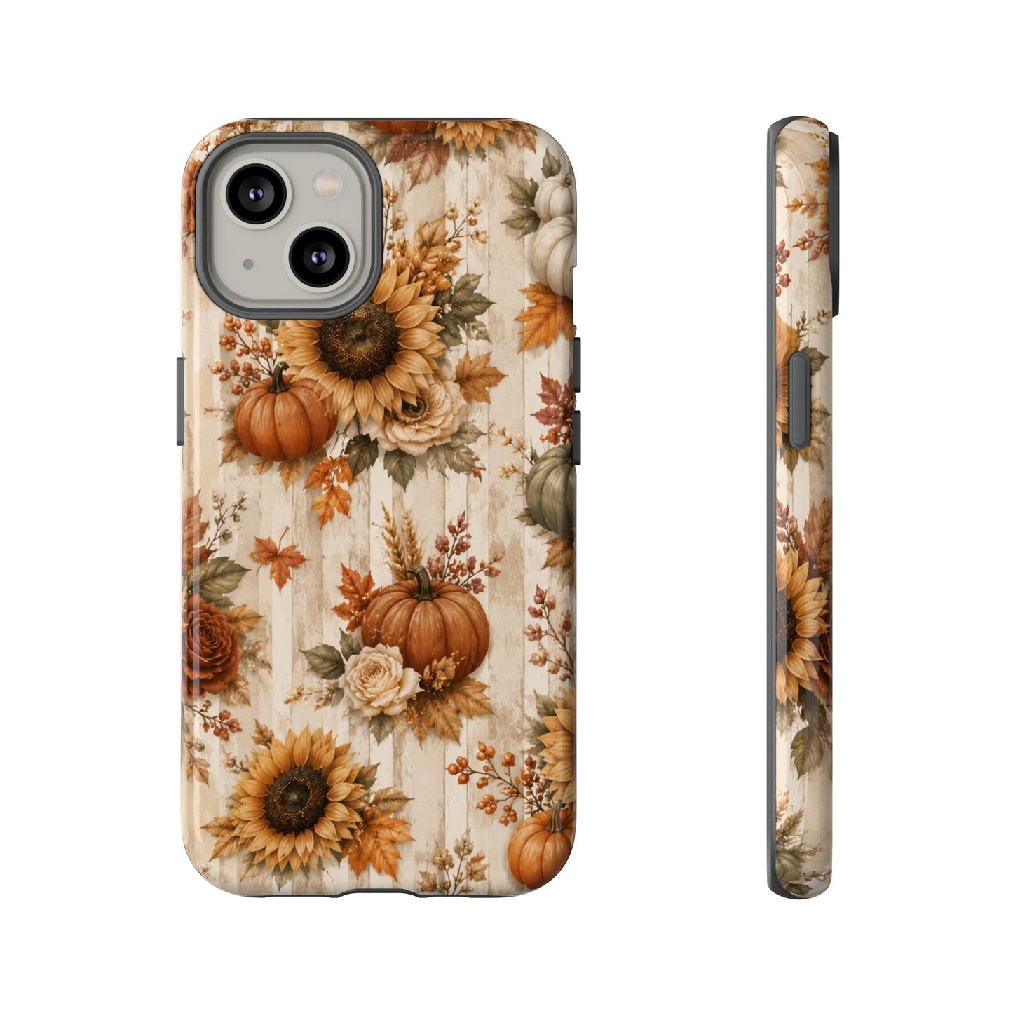 Sunflower Porch Co Autumn Sunflowers and Pumpkins Phone Case | Tough Case