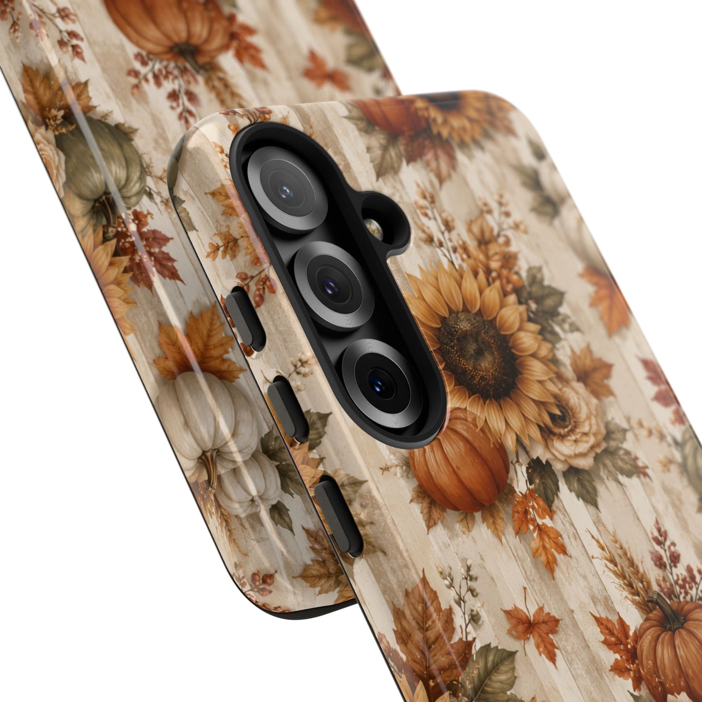 Sunflower Porch Co Autumn Sunflowers and Pumpkins Phone Case | Tough Case