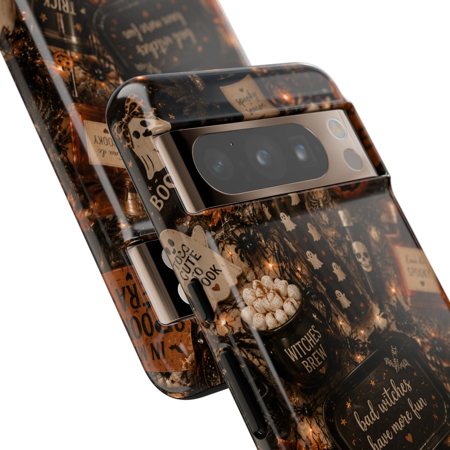 Sunflower Porch Co Halloween Collage phone case | spooky pumpkin witchy design