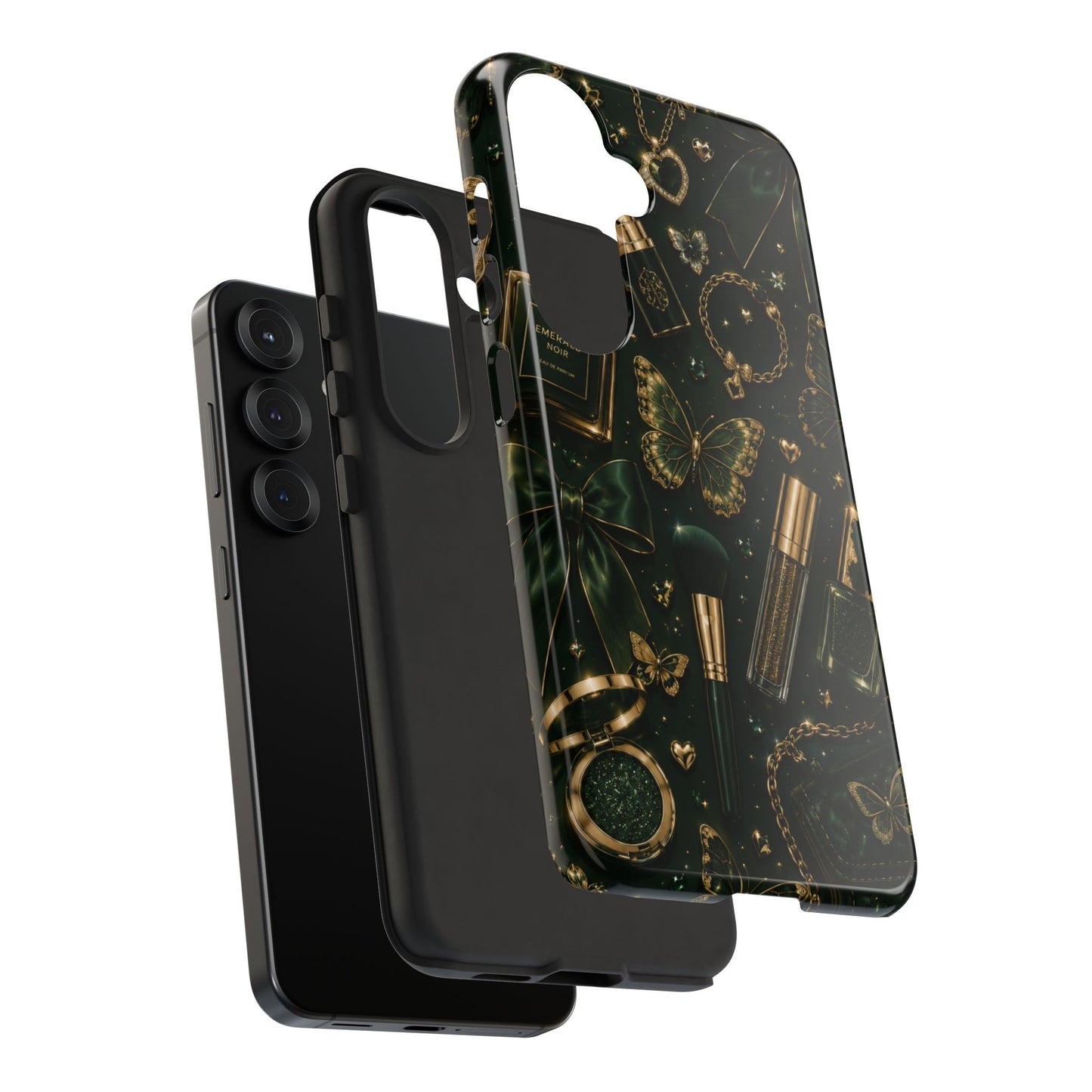 Sunflower Porch Co Vintage Gold Makeup Pattern Phone Case | Tough Case