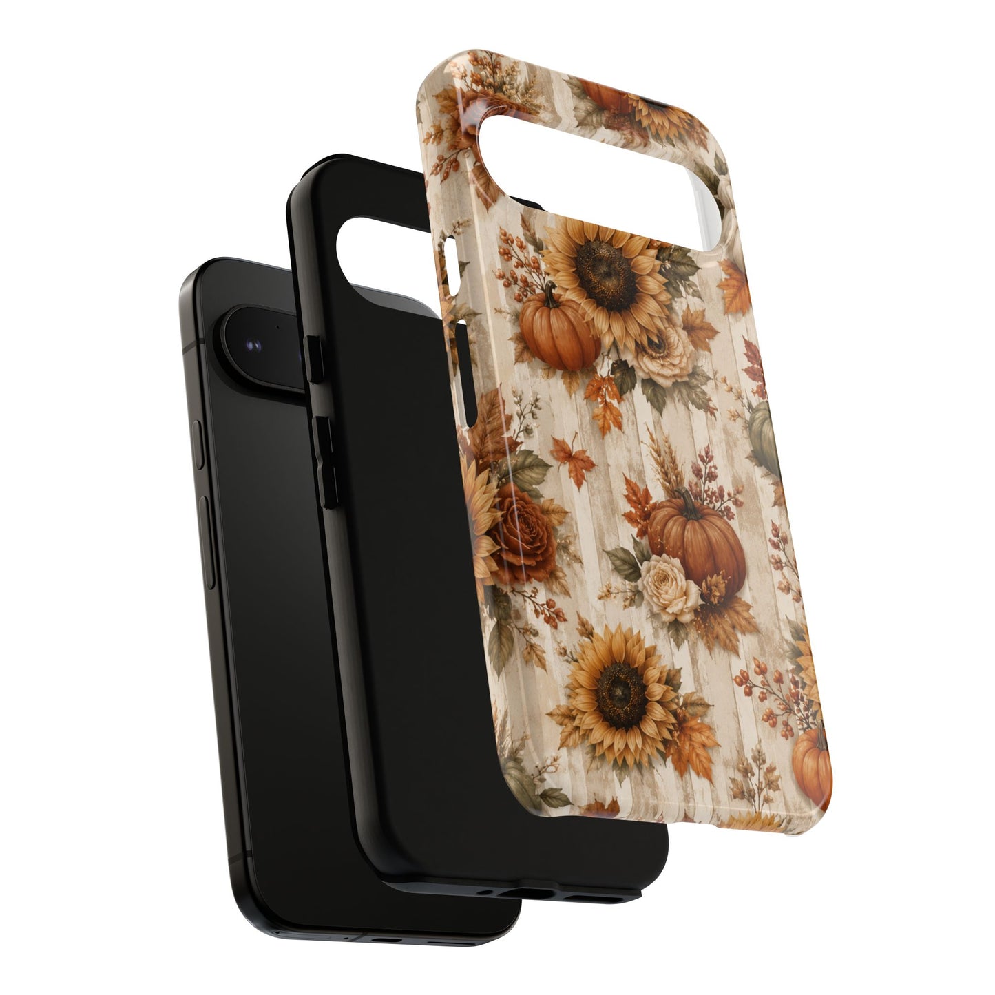 Sunflower Porch Co Autumn Sunflowers and Pumpkins Phone Case | Tough Case