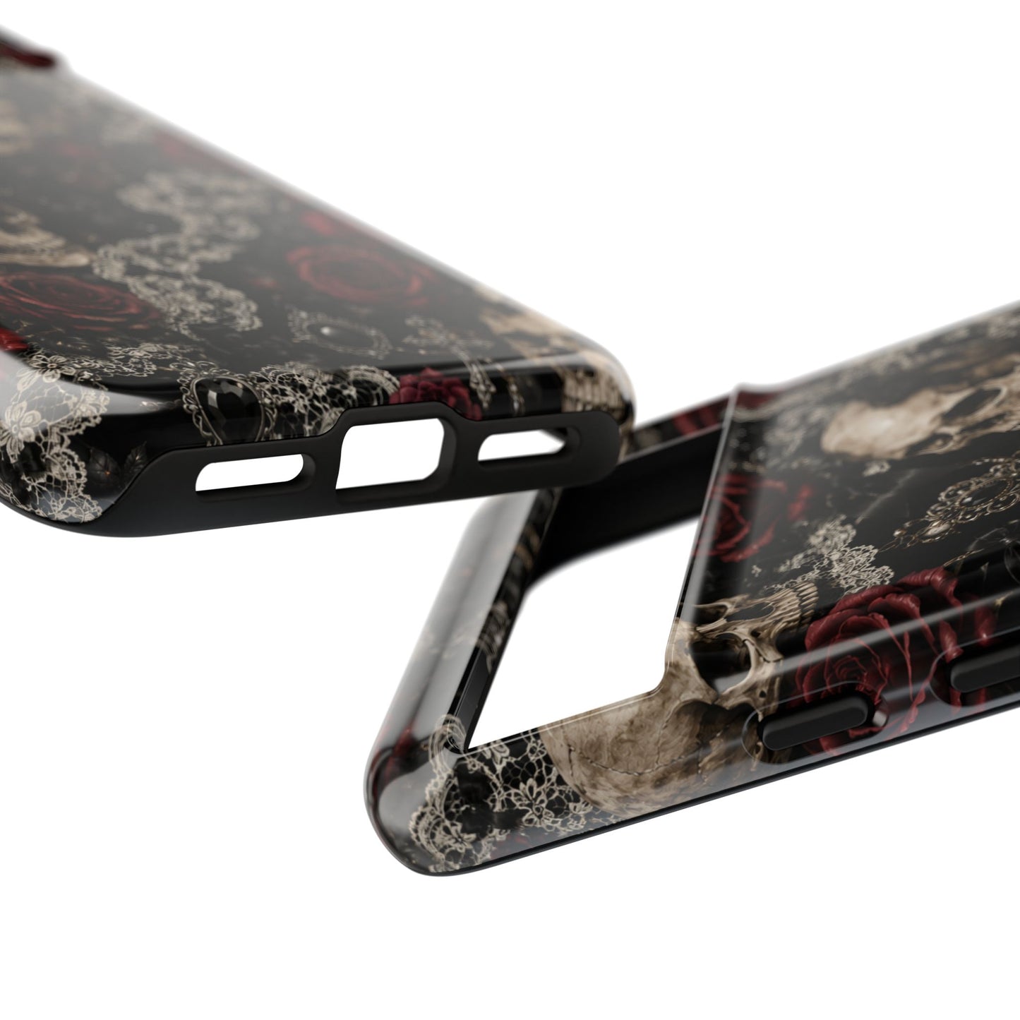 Skull and Red Roses phone case | Tough Cases