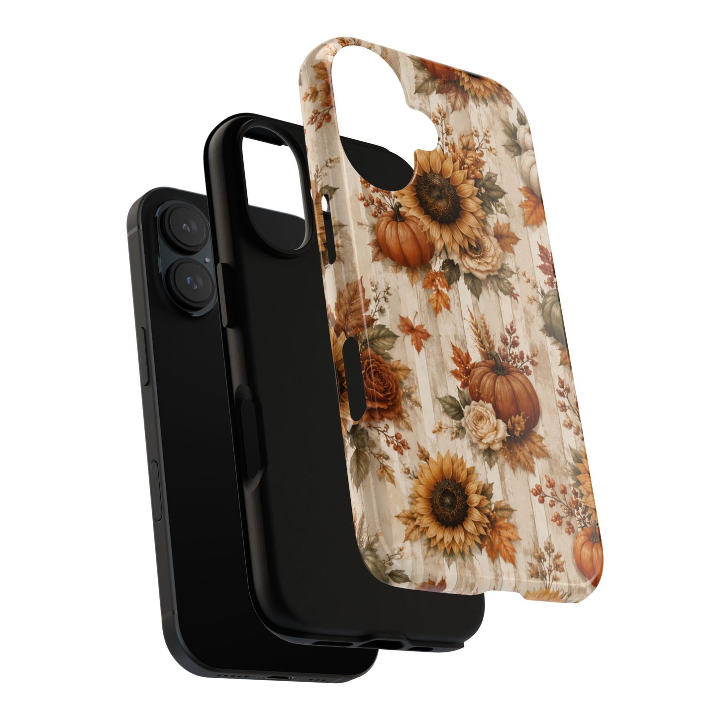 Sunflower Porch Co Autumn Sunflowers and Pumpkins Phone Case | Tough Case