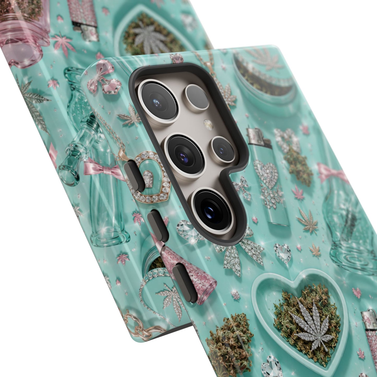 Sunflower Porch Co Mint Cannabis Pattern Phone Case | Tough Case