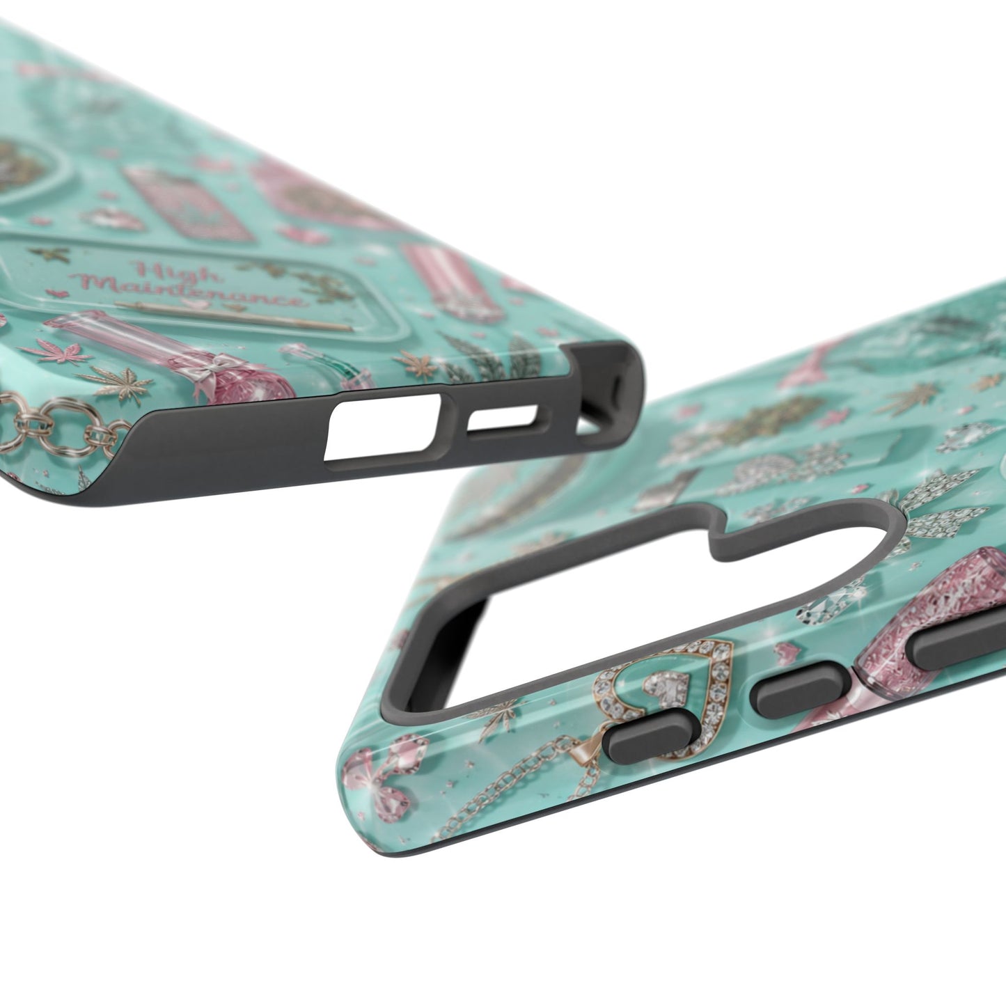 Sunflower Porch Co Mint Cannabis Pattern Phone Case | Tough Case