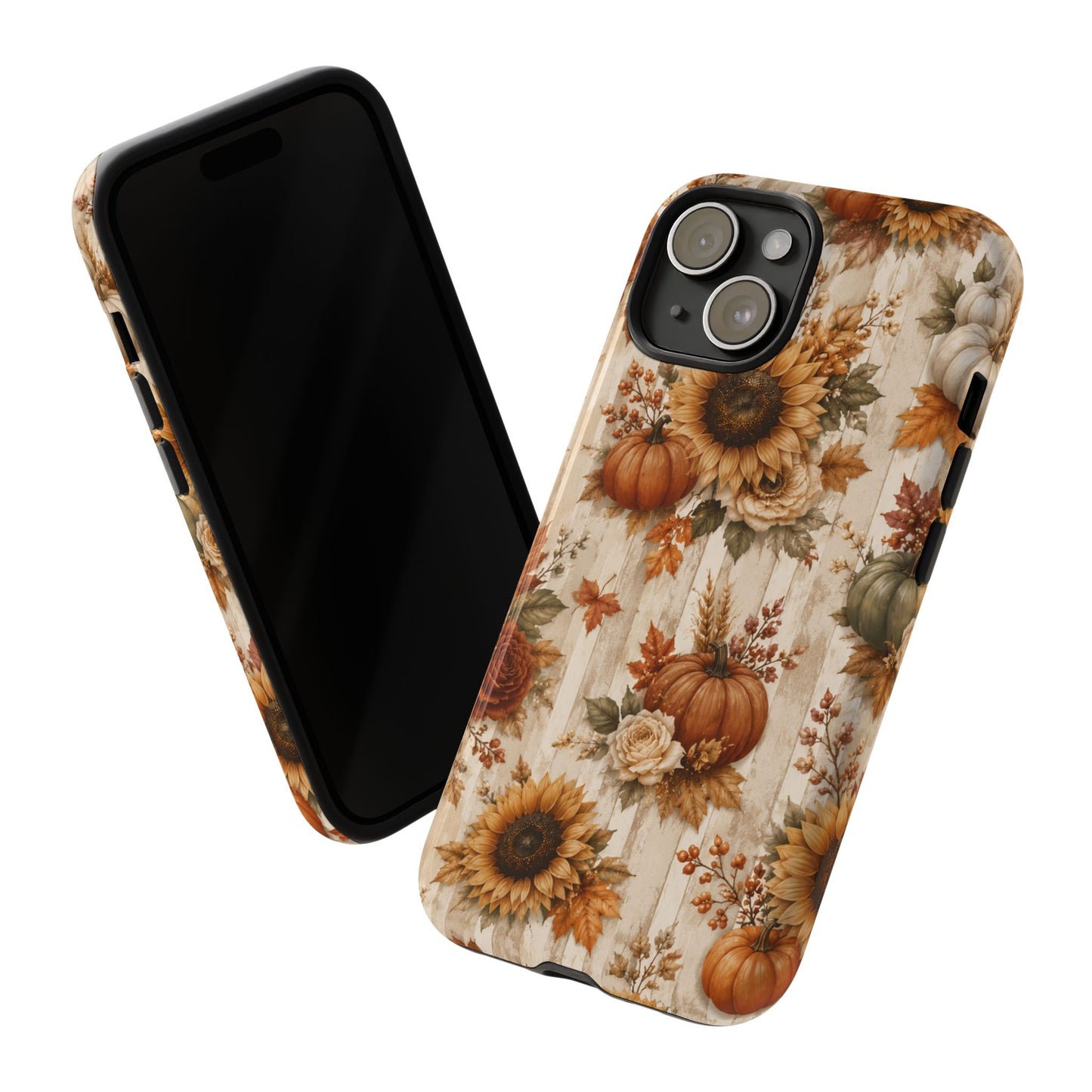 Sunflower Porch Co Autumn Sunflowers and Pumpkins Phone Case | Tough Case