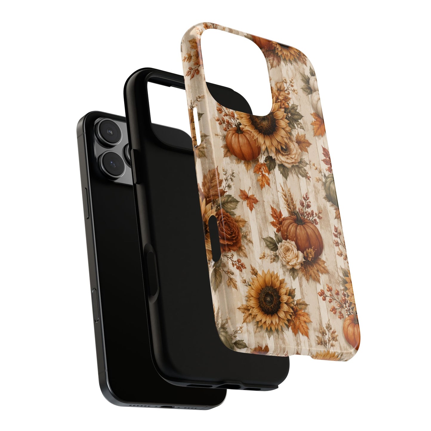 Sunflower Porch Co Autumn Sunflowers and Pumpkins Phone Case | Tough Case