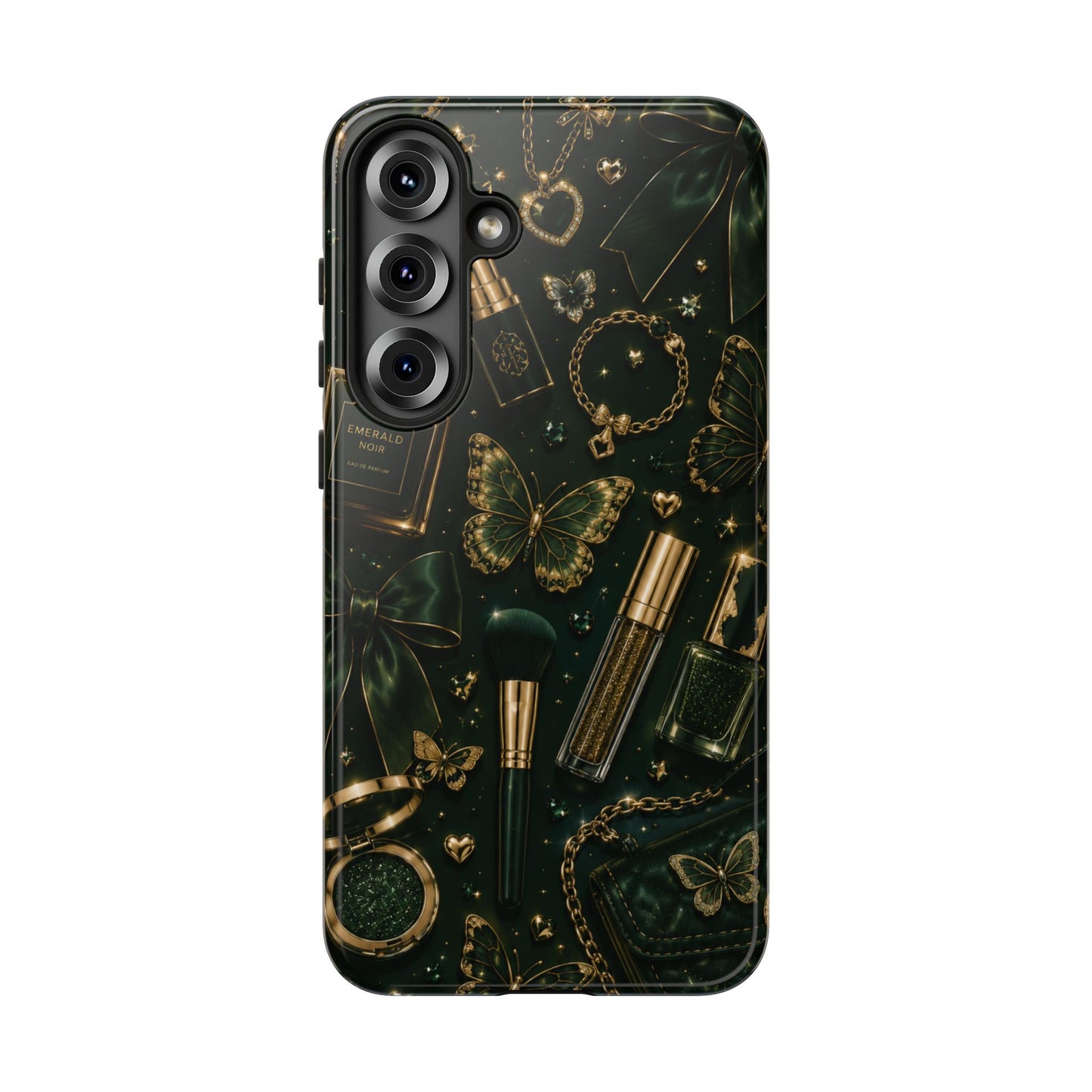 Sunflower Porch Co Vintage Gold Makeup Pattern Phone Case | Tough Case