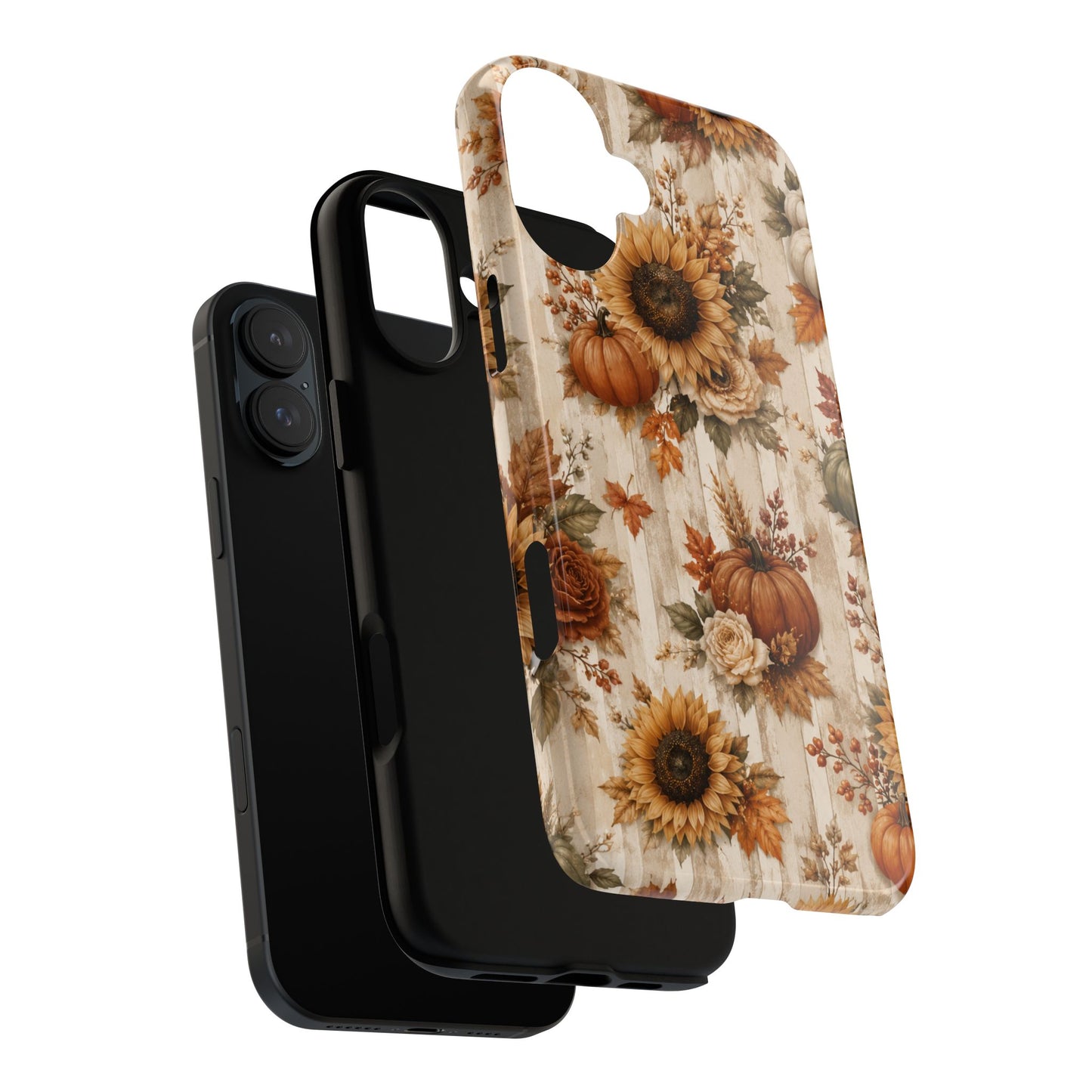 Sunflower Porch Co Autumn Sunflowers and Pumpkins Phone Case | Tough Case