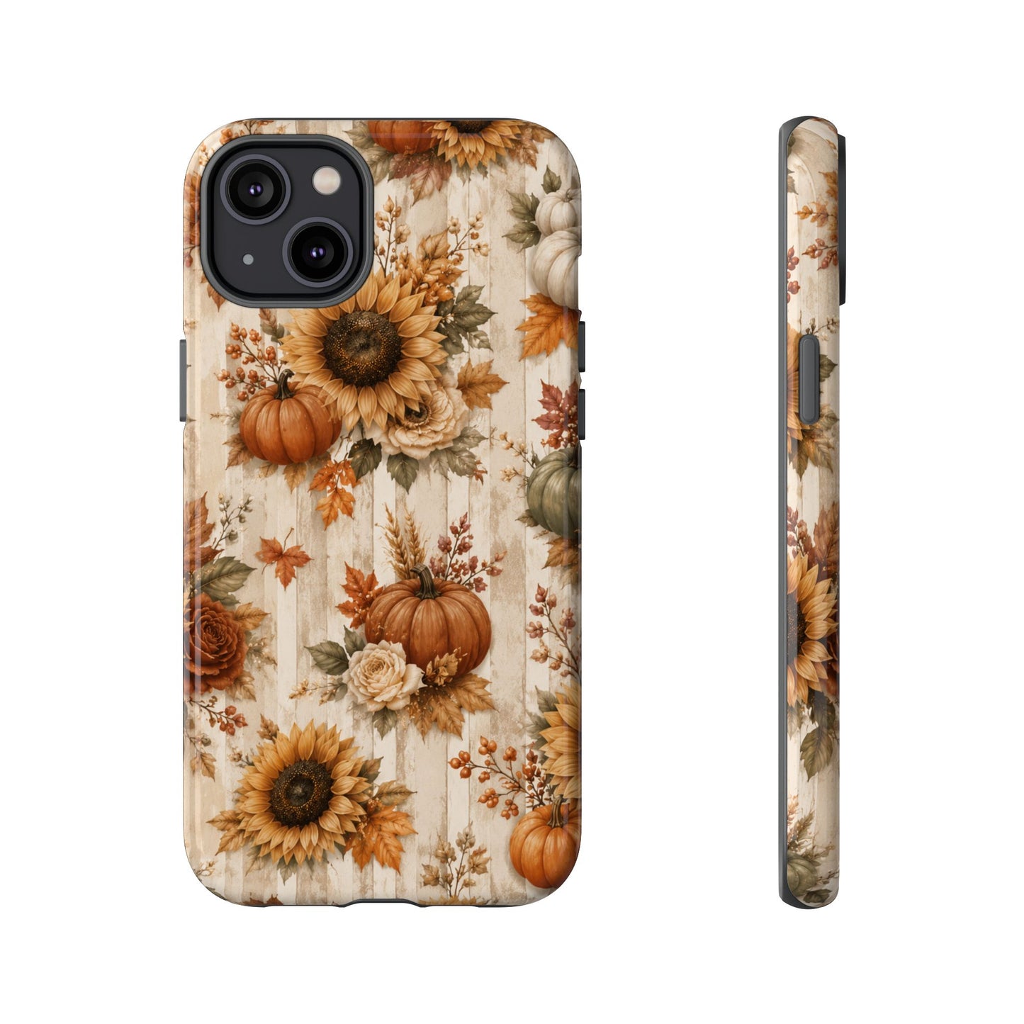 Sunflower Porch Co Autumn Sunflowers and Pumpkins Phone Case | Tough Case
