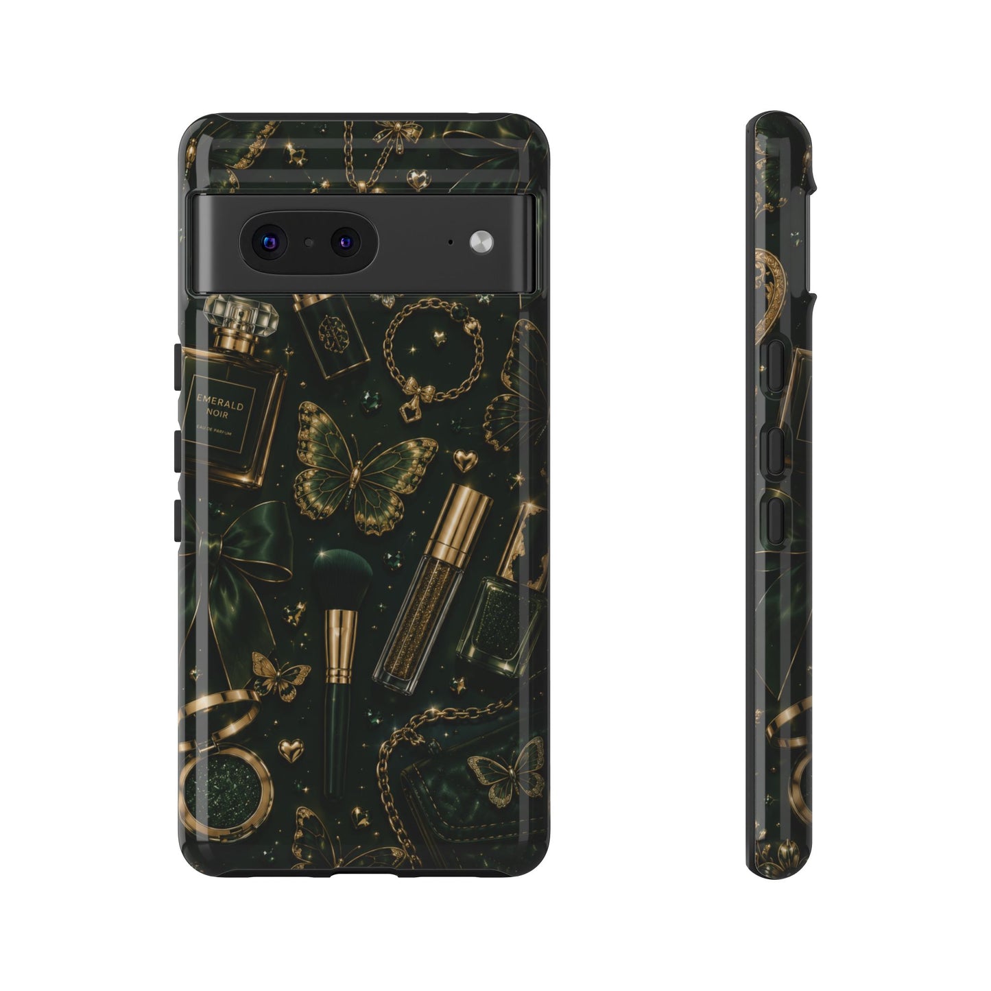 Sunflower Porch Co Vintage Gold Makeup Pattern Phone Case | Tough Case