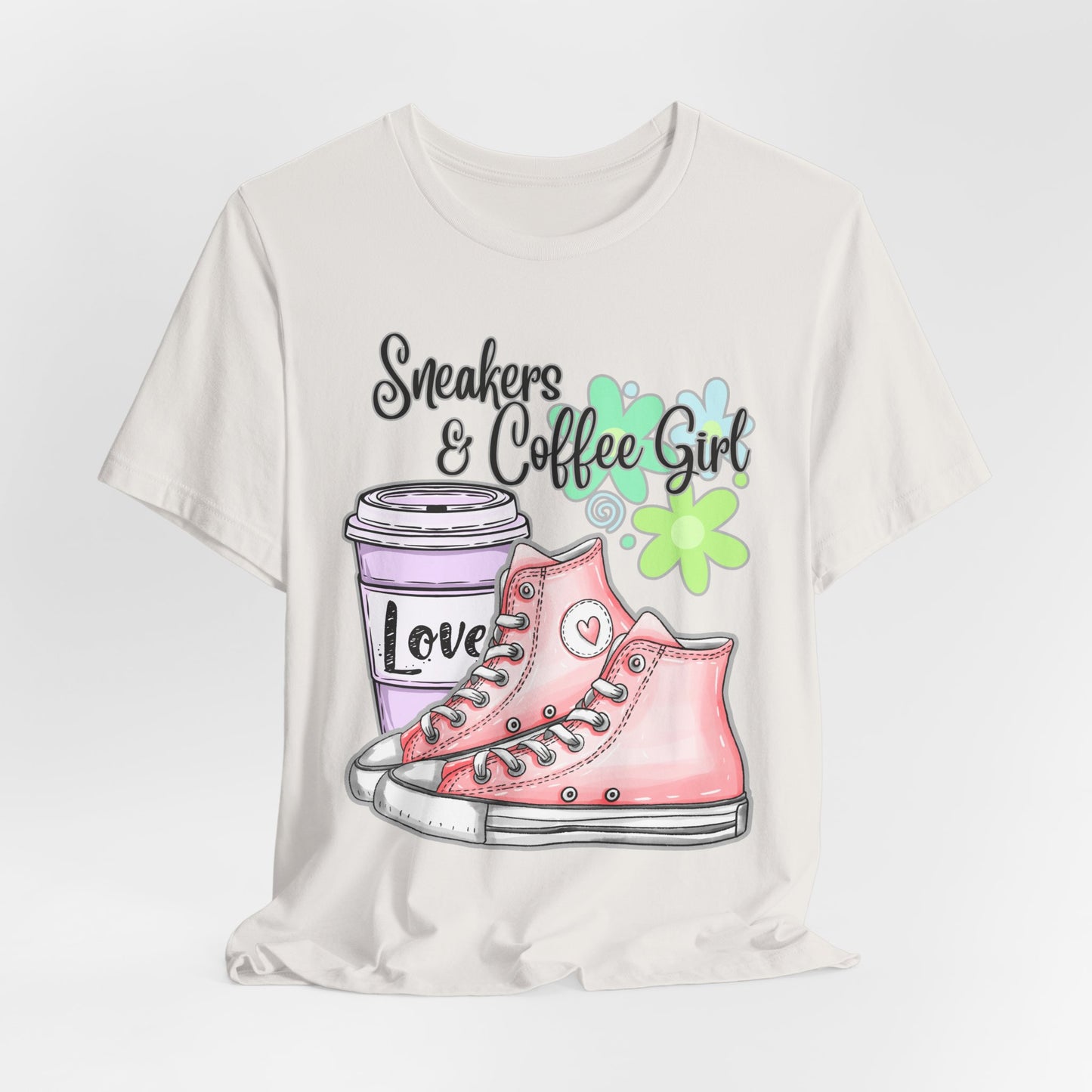 SunflowerPorchCo Sneakers & Coffee Girl