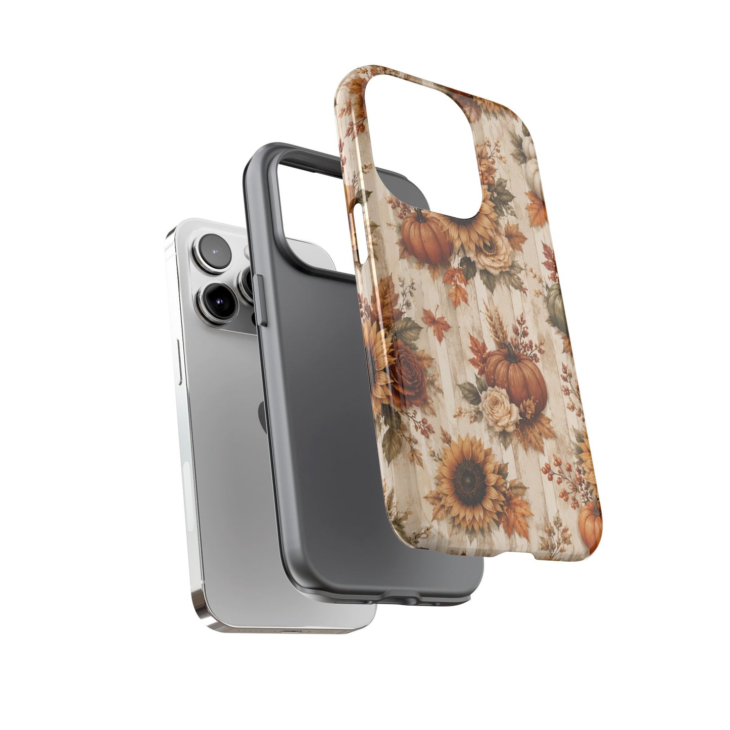 Sunflower Porch Co Autumn Sunflowers and Pumpkins Phone Case | Tough Case