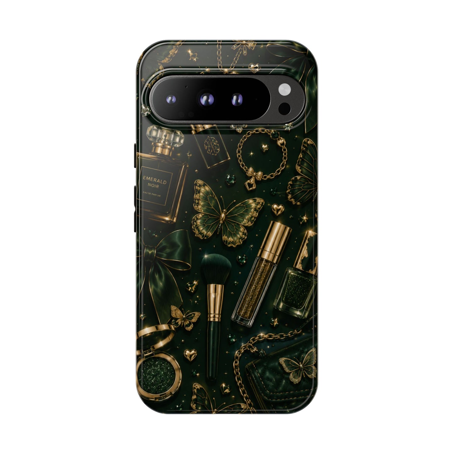 Sunflower Porch Co Vintage Gold Makeup Pattern Phone Case | Tough Case