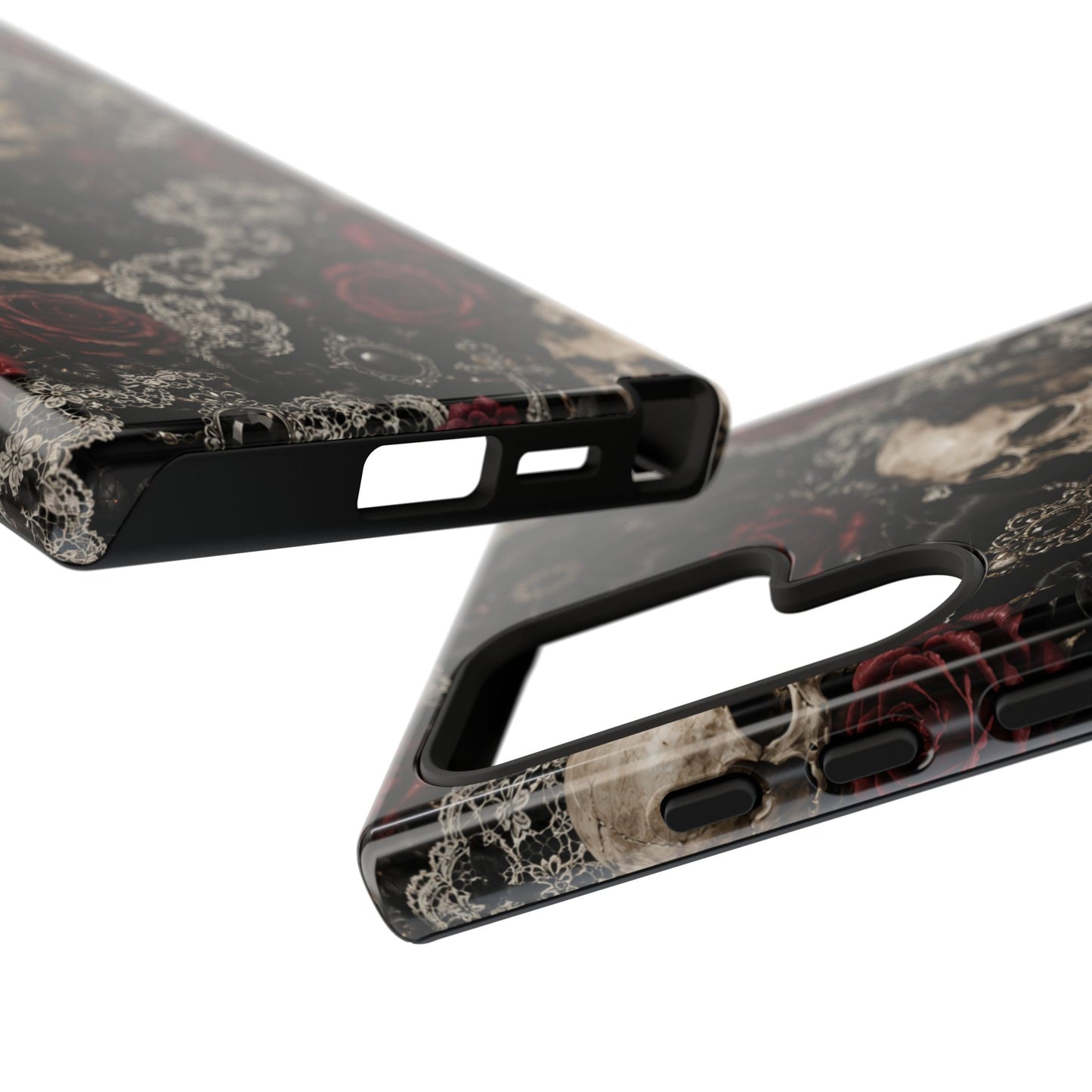 Skull and Red Roses phone case | Tough Cases