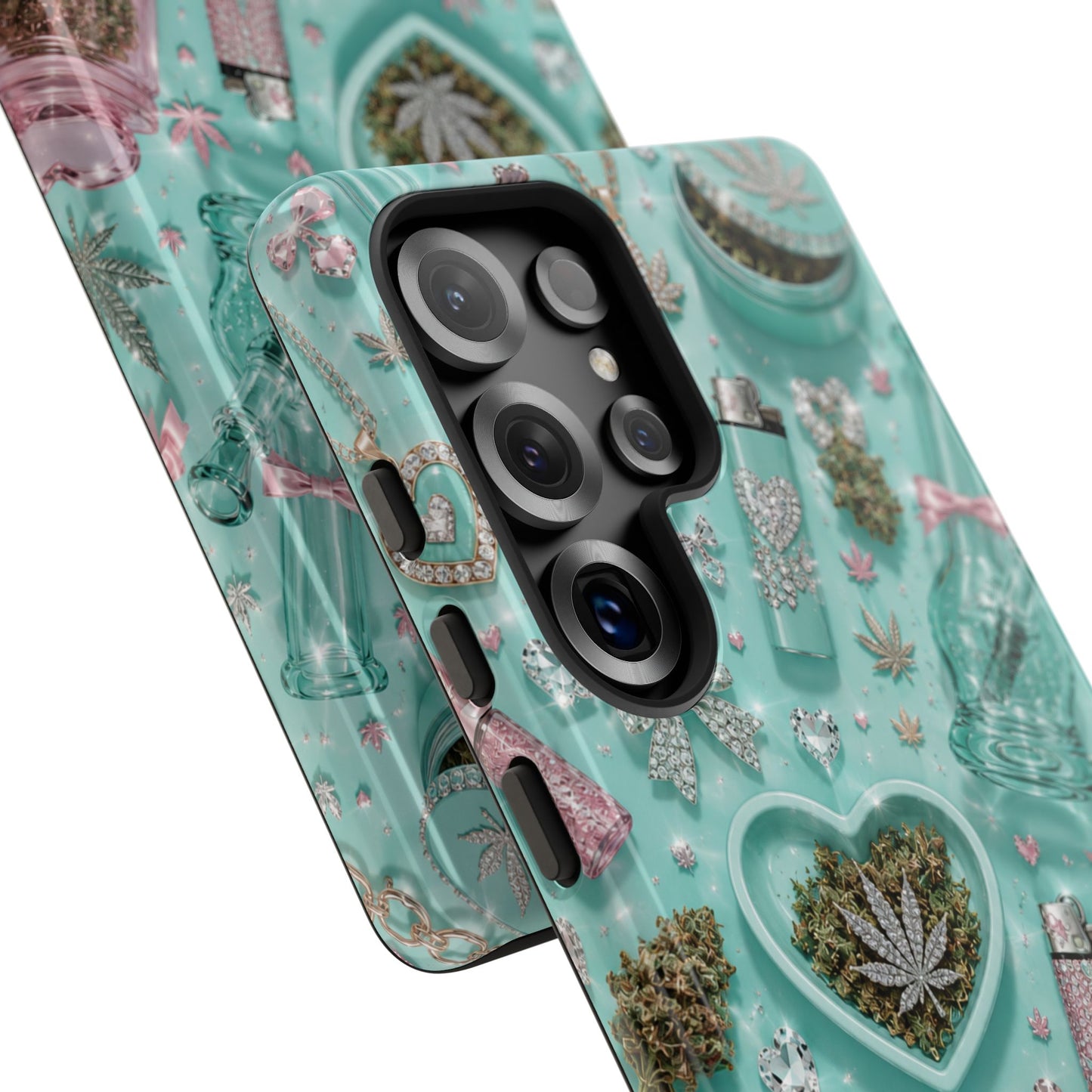 Sunflower Porch Co Mint Cannabis Pattern Phone Case | Tough Case