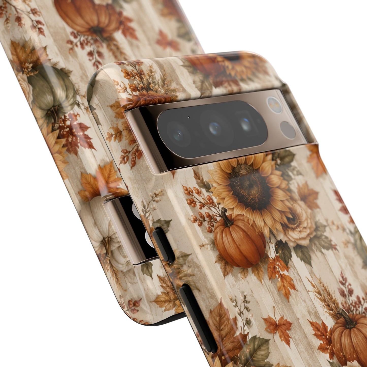 Sunflower Porch Co Autumn Sunflowers and Pumpkins Phone Case | Tough Case