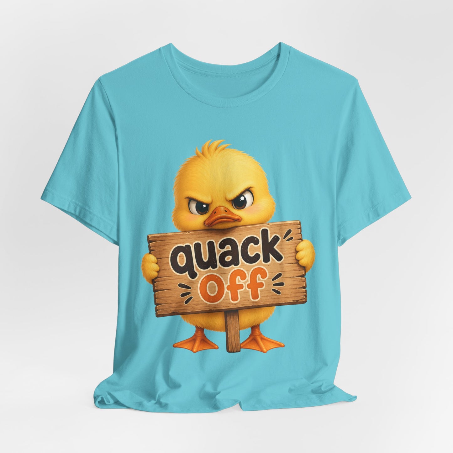 Sunflower Porch Co — Cute Angry Chick 'Quack Off' Graphic Tee