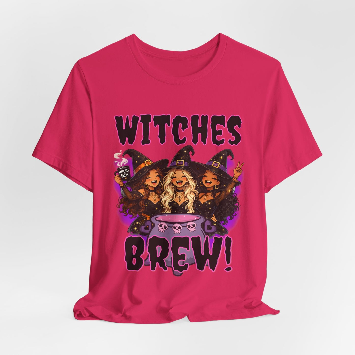 Witches Brew Tee | Three Witches Cauldron Halloween Shirt