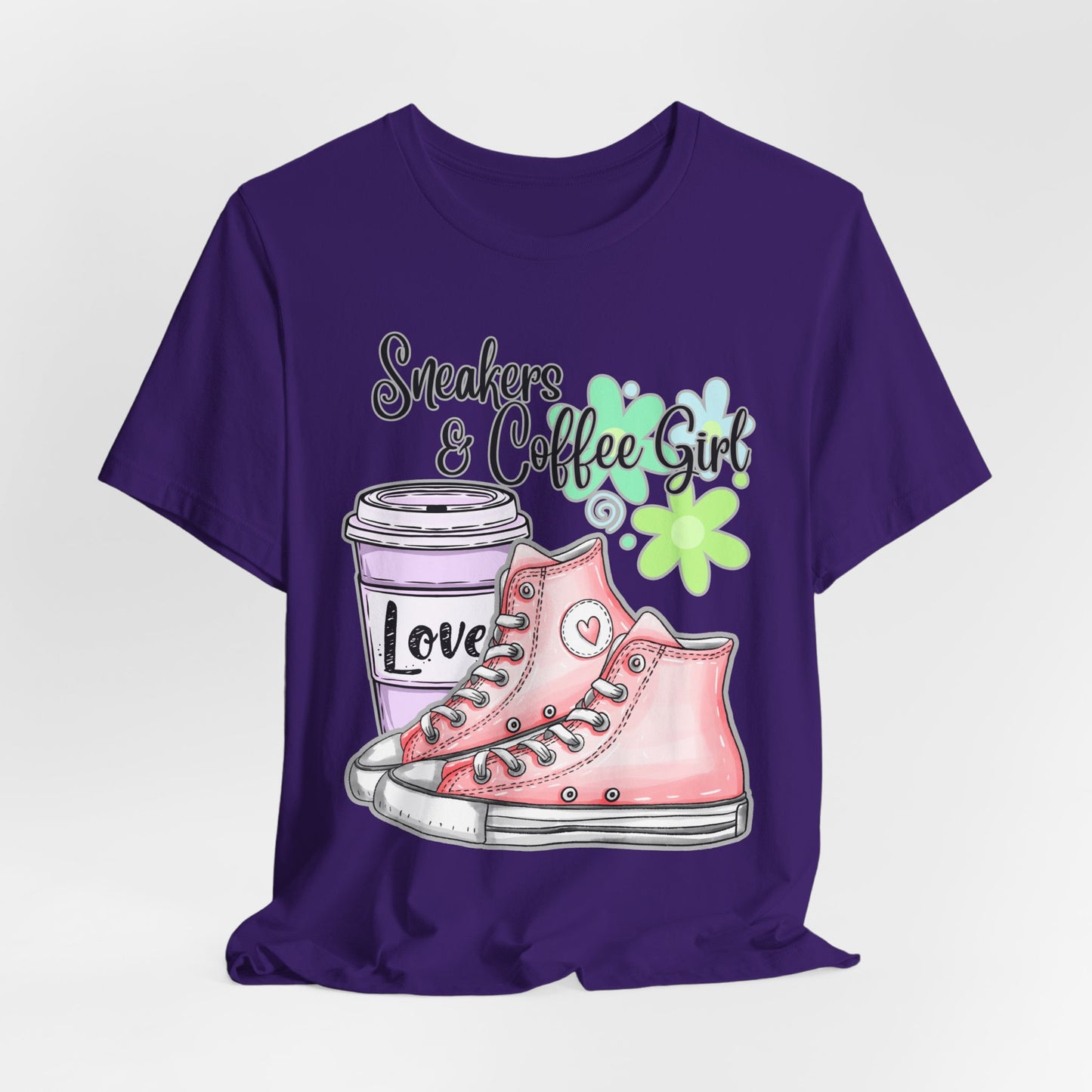SunflowerPorchCo Sneakers & Coffee Girl