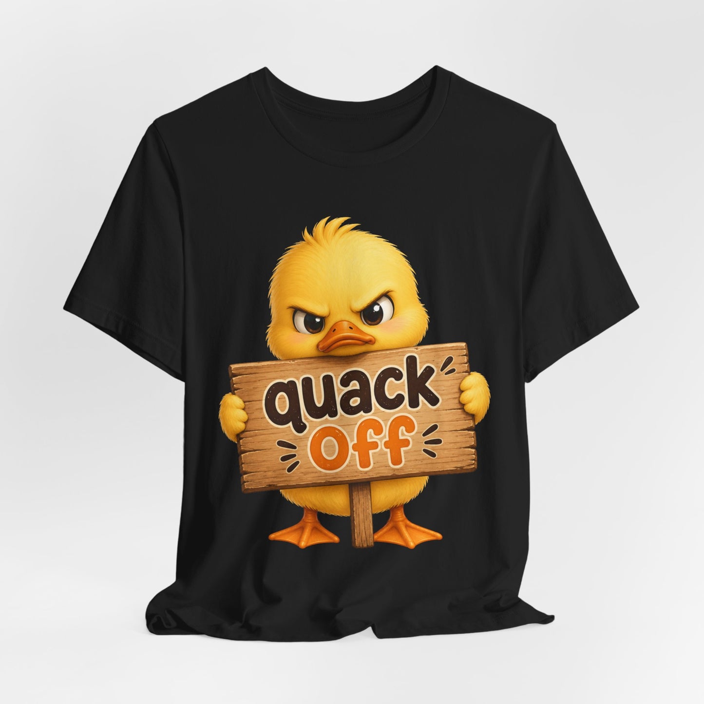 Sunflower Porch Co — Cute Angry Chick 'Quack Off' Graphic Tee