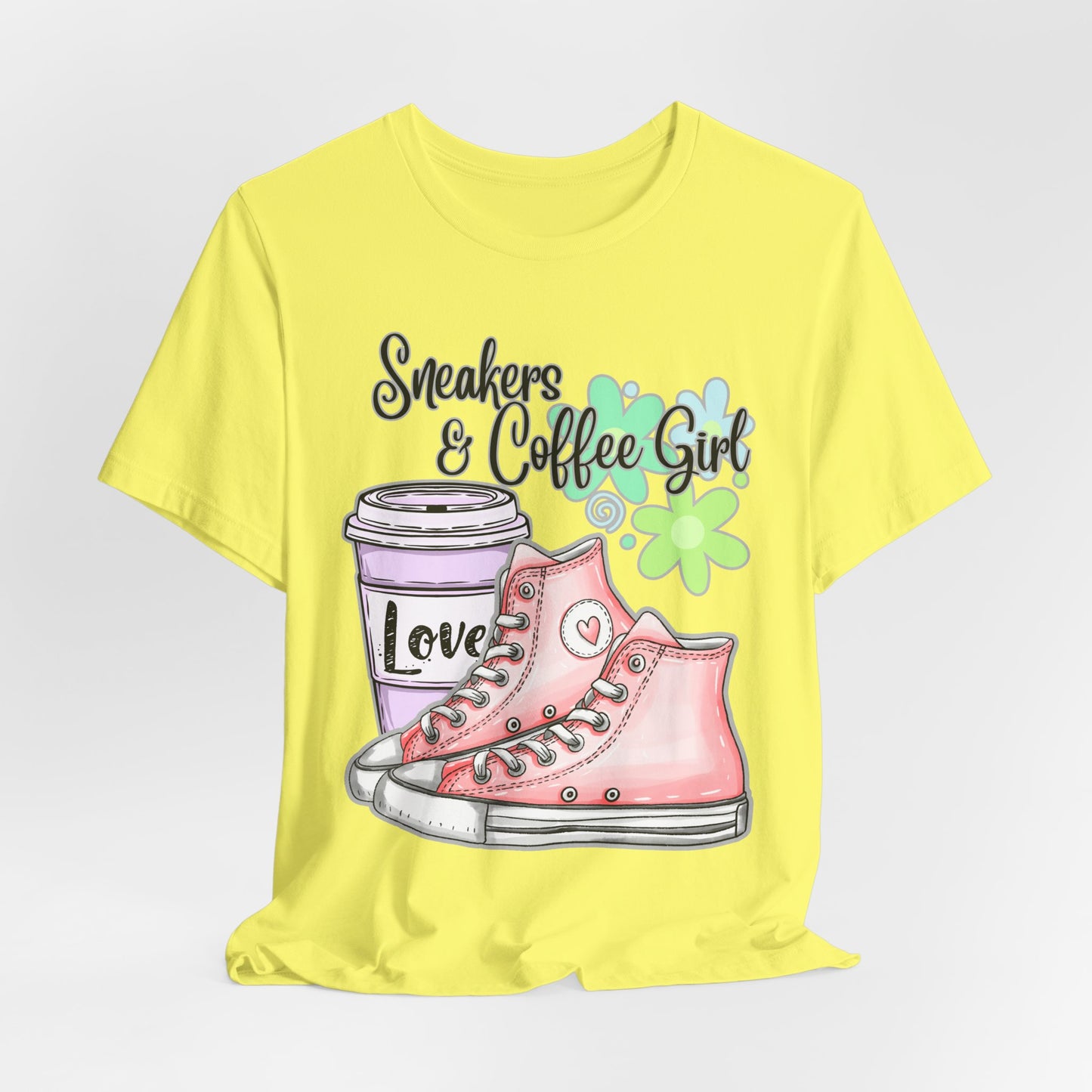 SunflowerPorchCo Sneakers & Coffee Girl