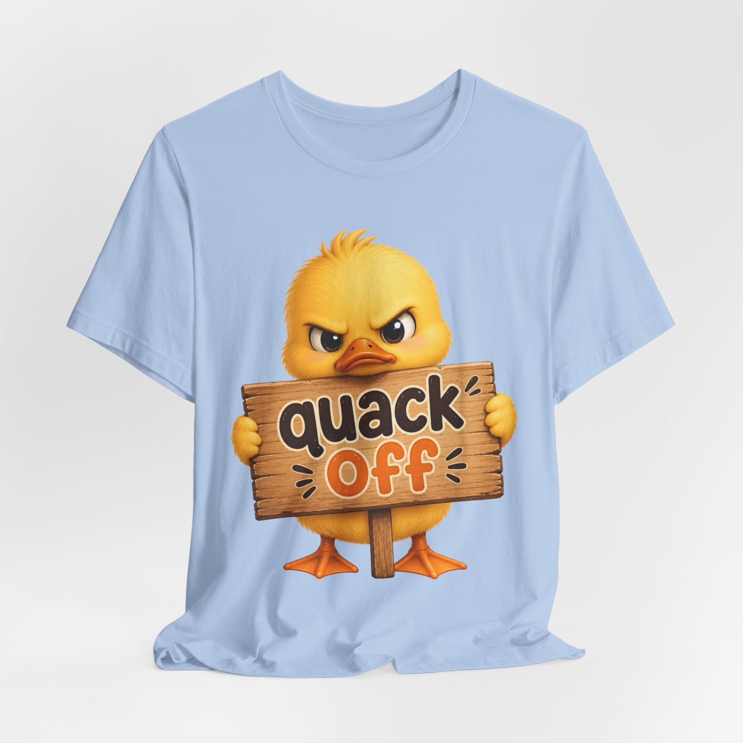 Sunflower Porch Co — Cute Angry Chick 'Quack Off' Graphic Tee