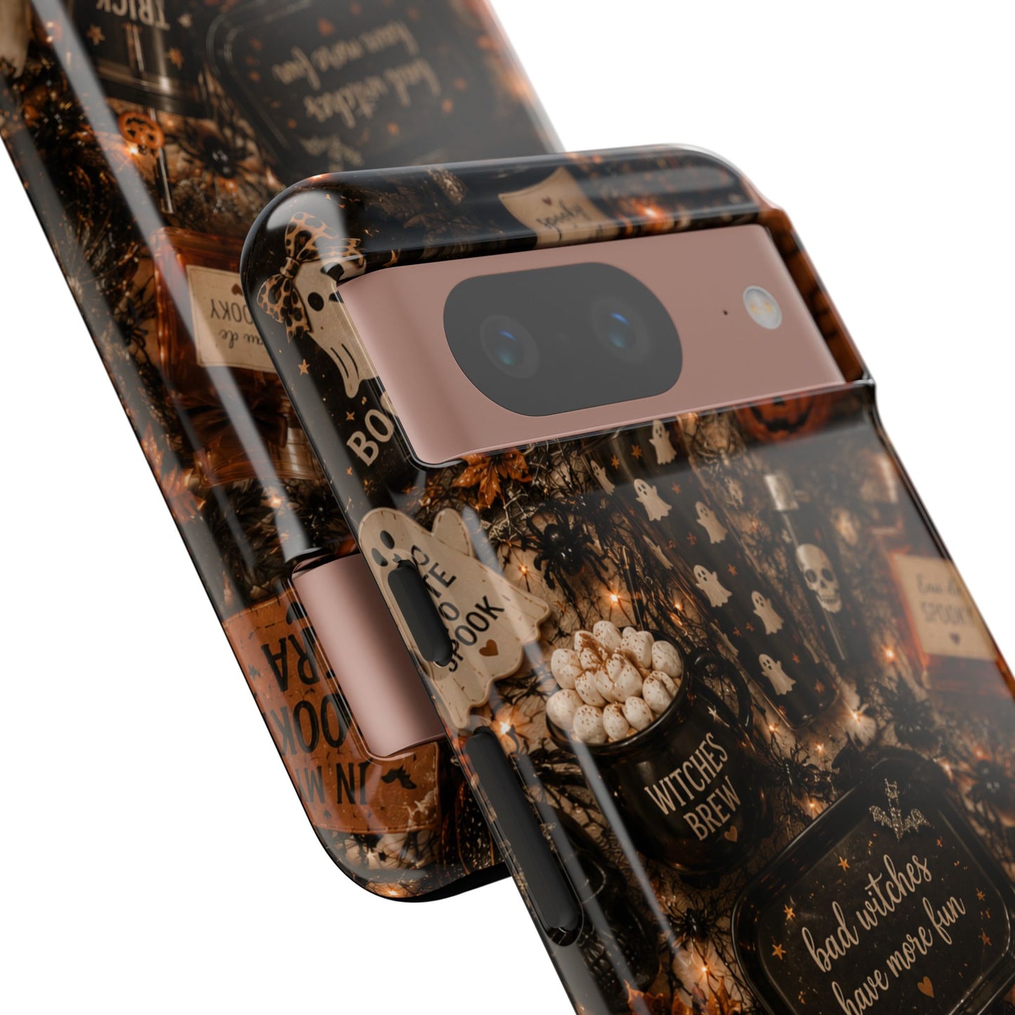 Sunflower Porch Co Halloween Collage phone case | spooky pumpkin witchy design