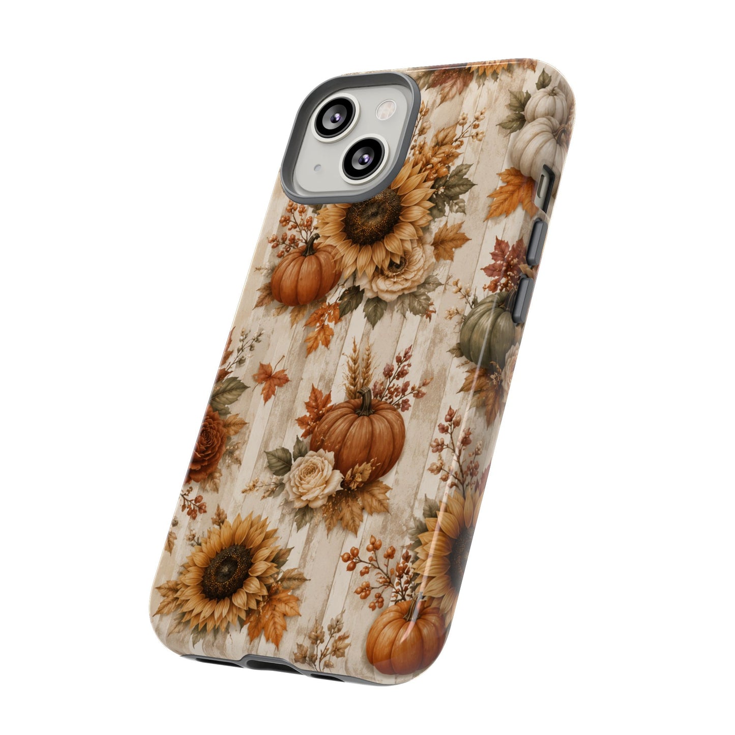 Sunflower Porch Co Autumn Sunflowers and Pumpkins Phone Case | Tough Case