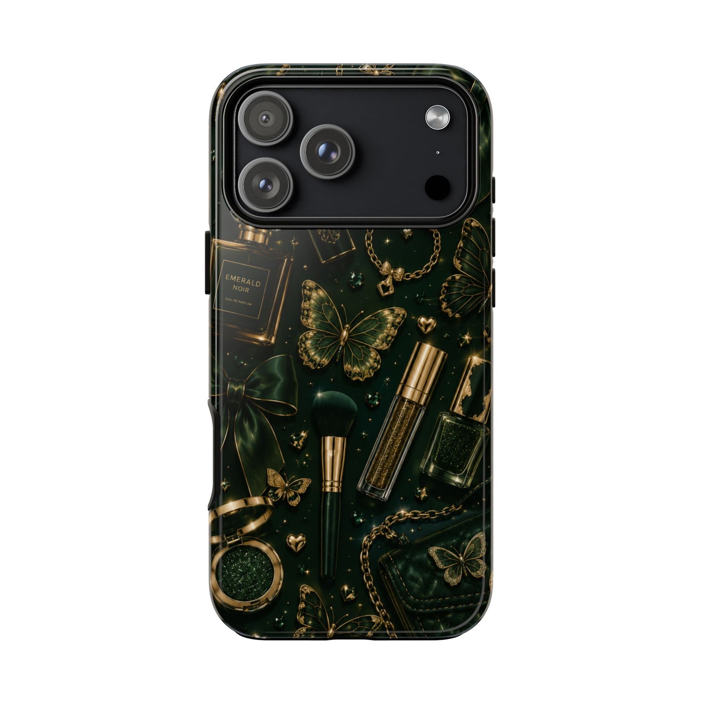 Sunflower Porch Co Vintage Gold Makeup Pattern Phone Case | Tough Case