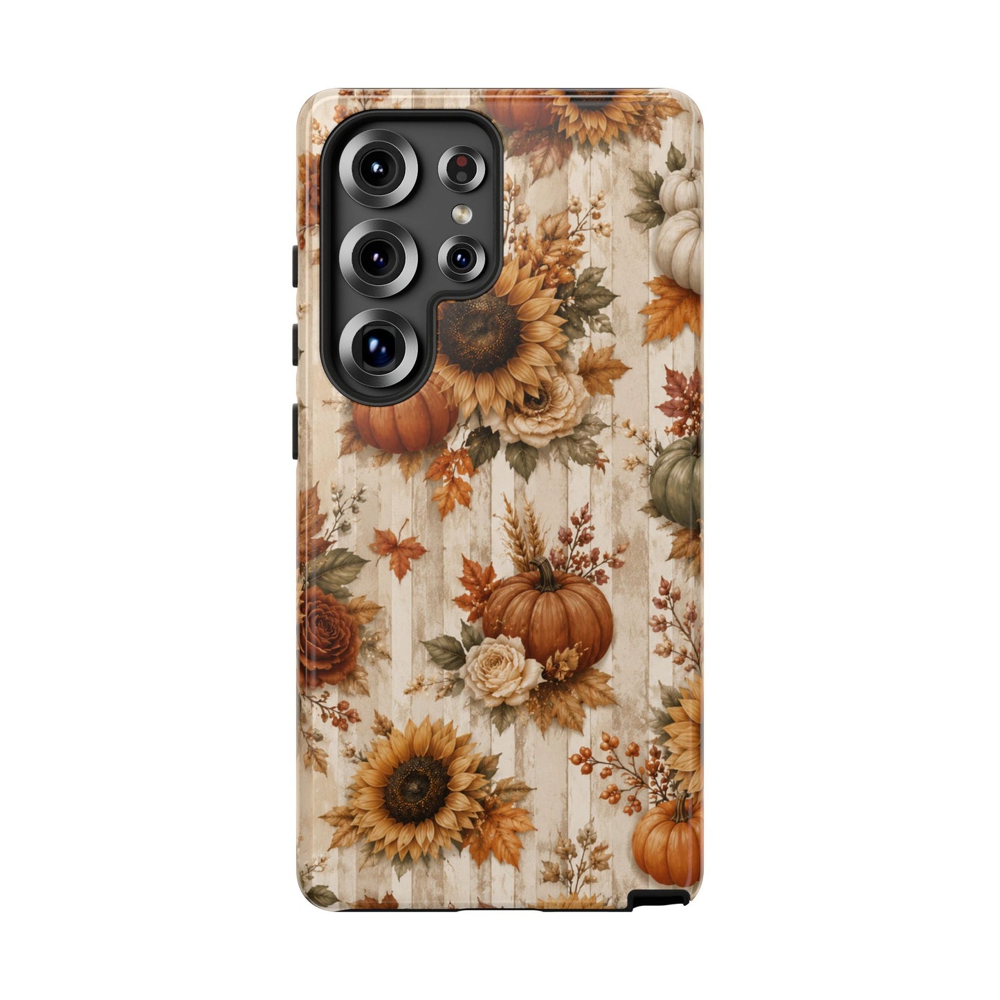 Sunflower Porch Co Autumn Sunflowers and Pumpkins Phone Case | Tough Case