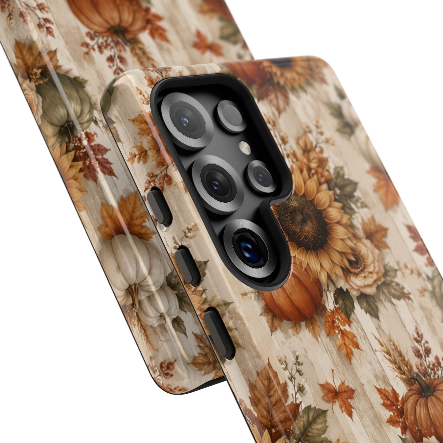 Sunflower Porch Co Autumn Sunflowers and Pumpkins Phone Case | Tough Case